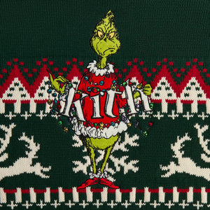 Kith for The Grinch Fair Isle Lewis Crewneck Sweater - Stadium