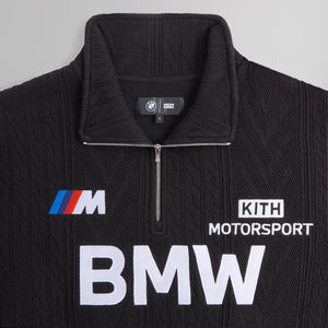 Kith for BMW Cable Fleece Quarter Zip - Black