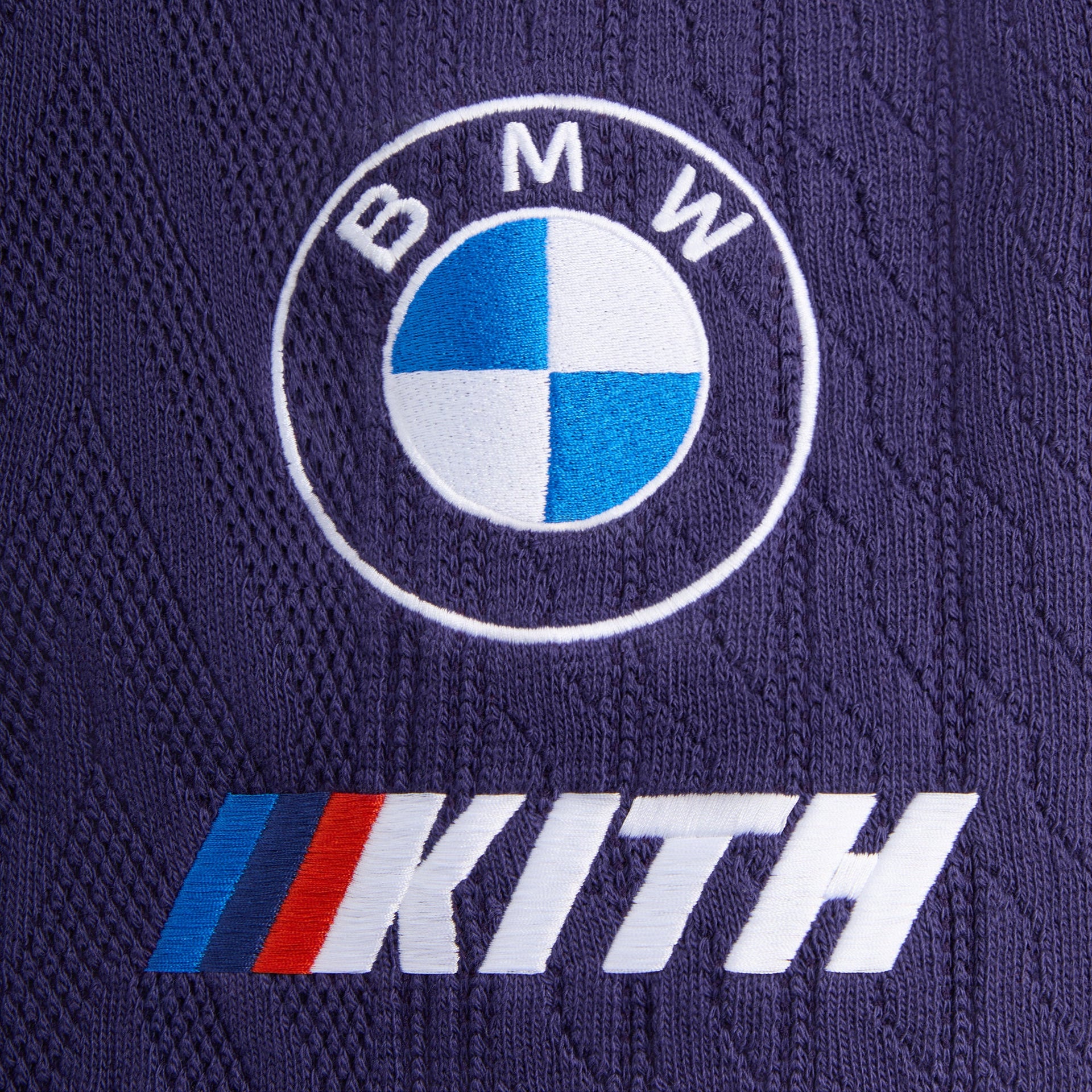 Kith for BMW Cable Fleece Quarter Zip -  Techno Violet