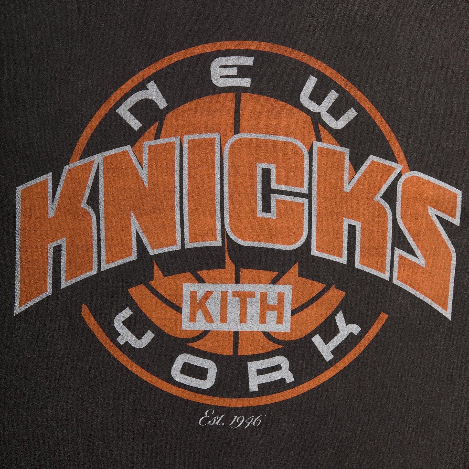 Kith for the New York Knicks Showtime Vintage Tee - Black