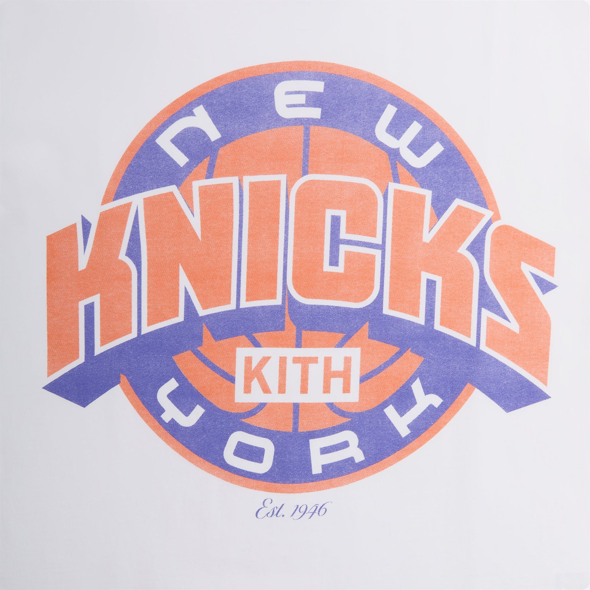 Kith for the New York Knicks Showtime Vintage Tee - White