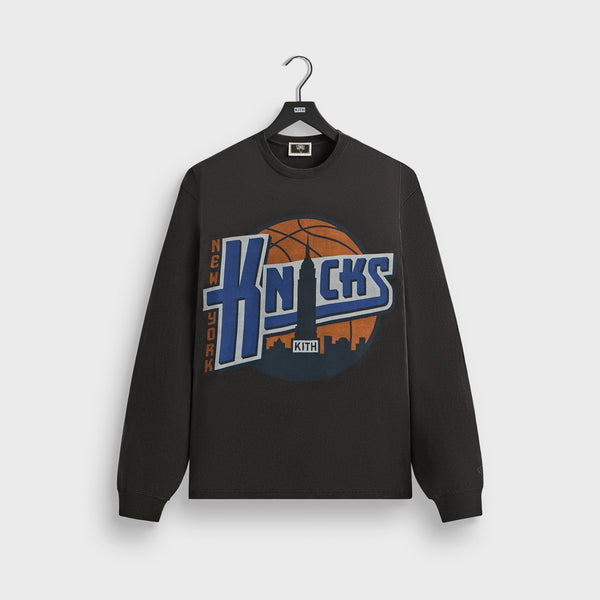 Kith New York Knicks Pinstripe Satin Bomber Jacket Nocturnal
