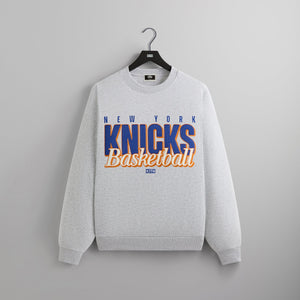 Kith for the New York Knicks Classic Vintage Nelson Crewneck - Light Heather Grey