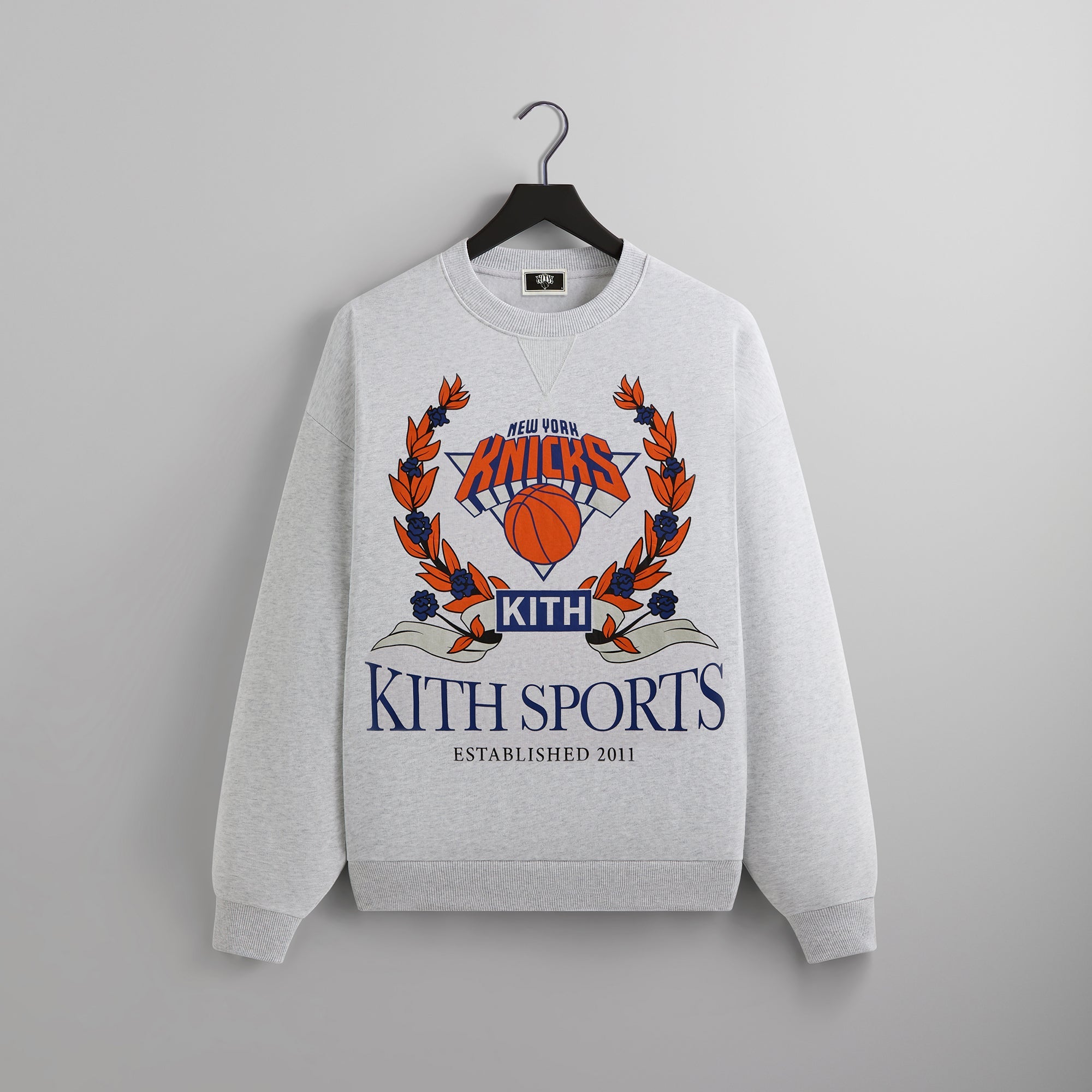 Kith for the New York Knicks Laurel Vintage Nelson Crewneck - Light He –  Kith Europe