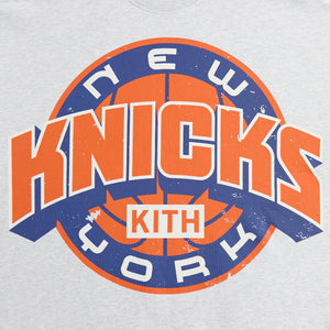 Kith for the New York Knicks Showtime Vintage Nelson Crewneck - Light Heather Grey PH