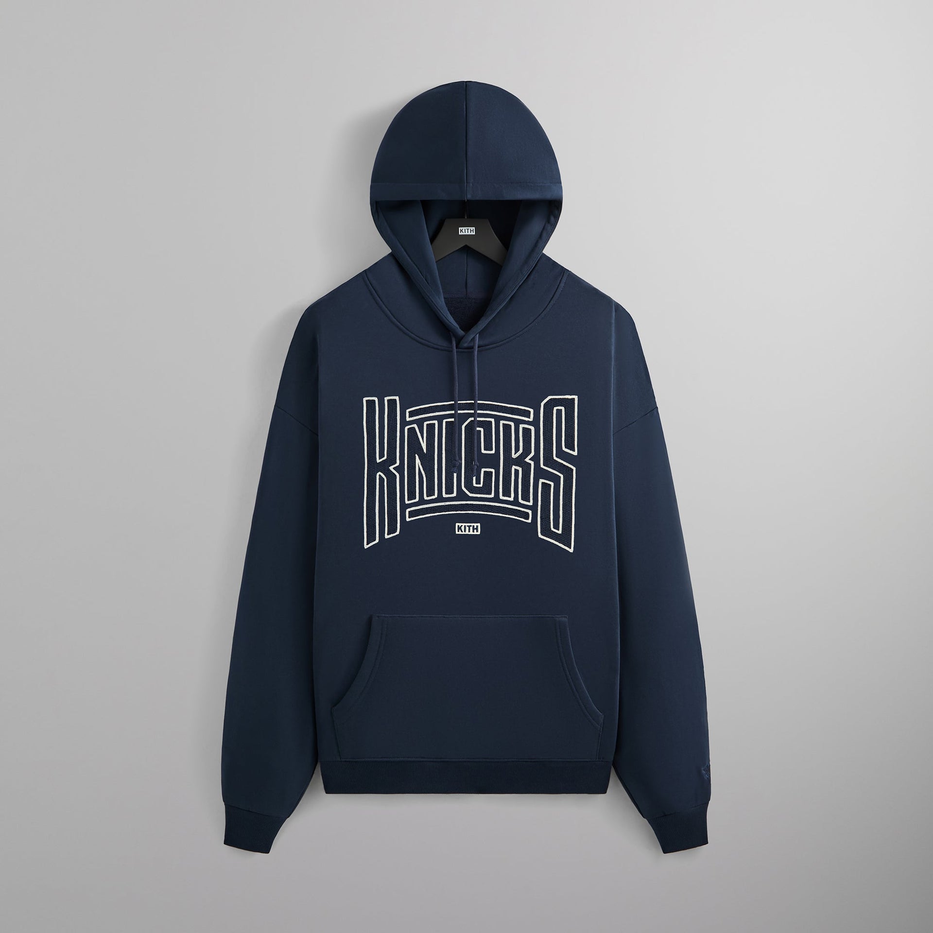 Kith for the New York Knicks Arched Vintage Nelson Hoodie - Nocturnal