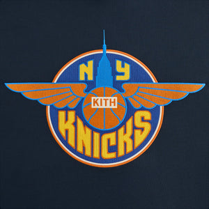 Kith for the New York Knicks Wingman Vintage Nelson Hoodie - Nocturnal