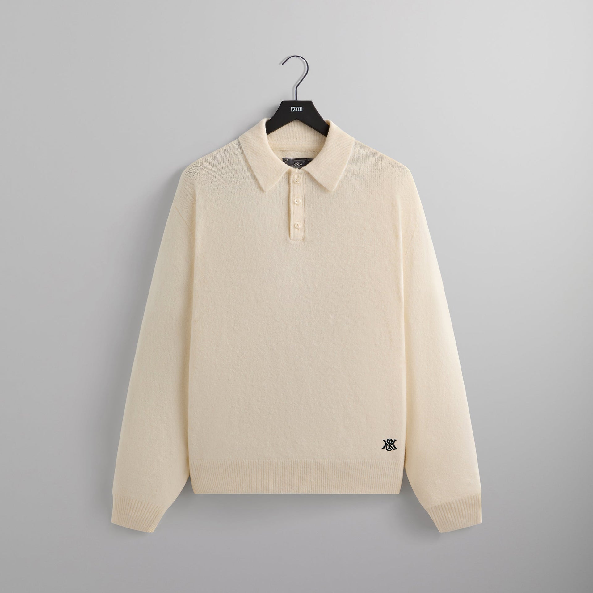 Kith Boucle Harmon Rugby Pullover Sweater - Sandrift