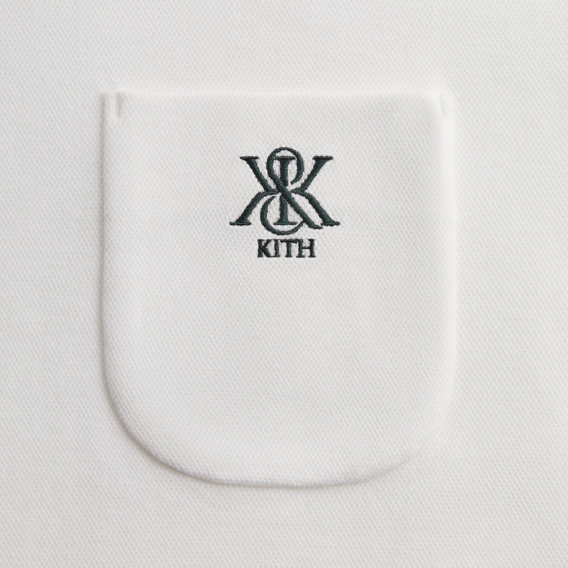 Kith Ethan Pique Polo - White