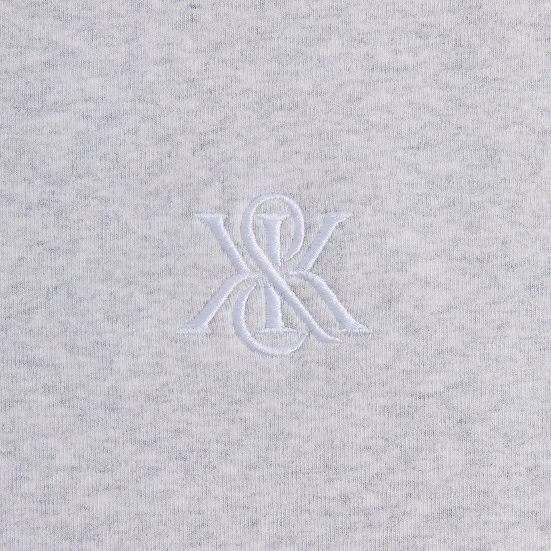 Kith Compact Knit Nelson Crewneck - Light Heather Grey