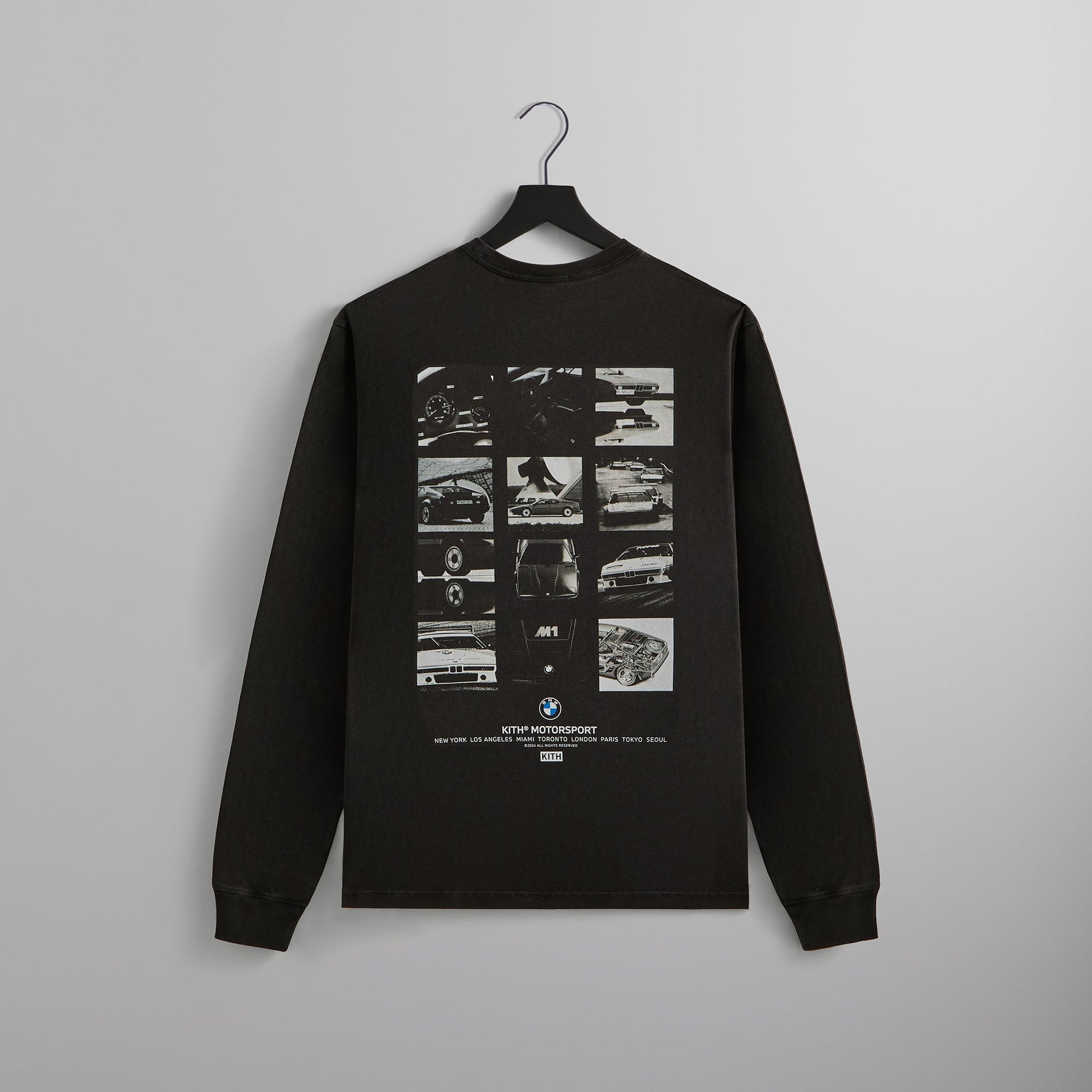 Kith for BMW Gallery Vintage Long Sleeve Tee - Black