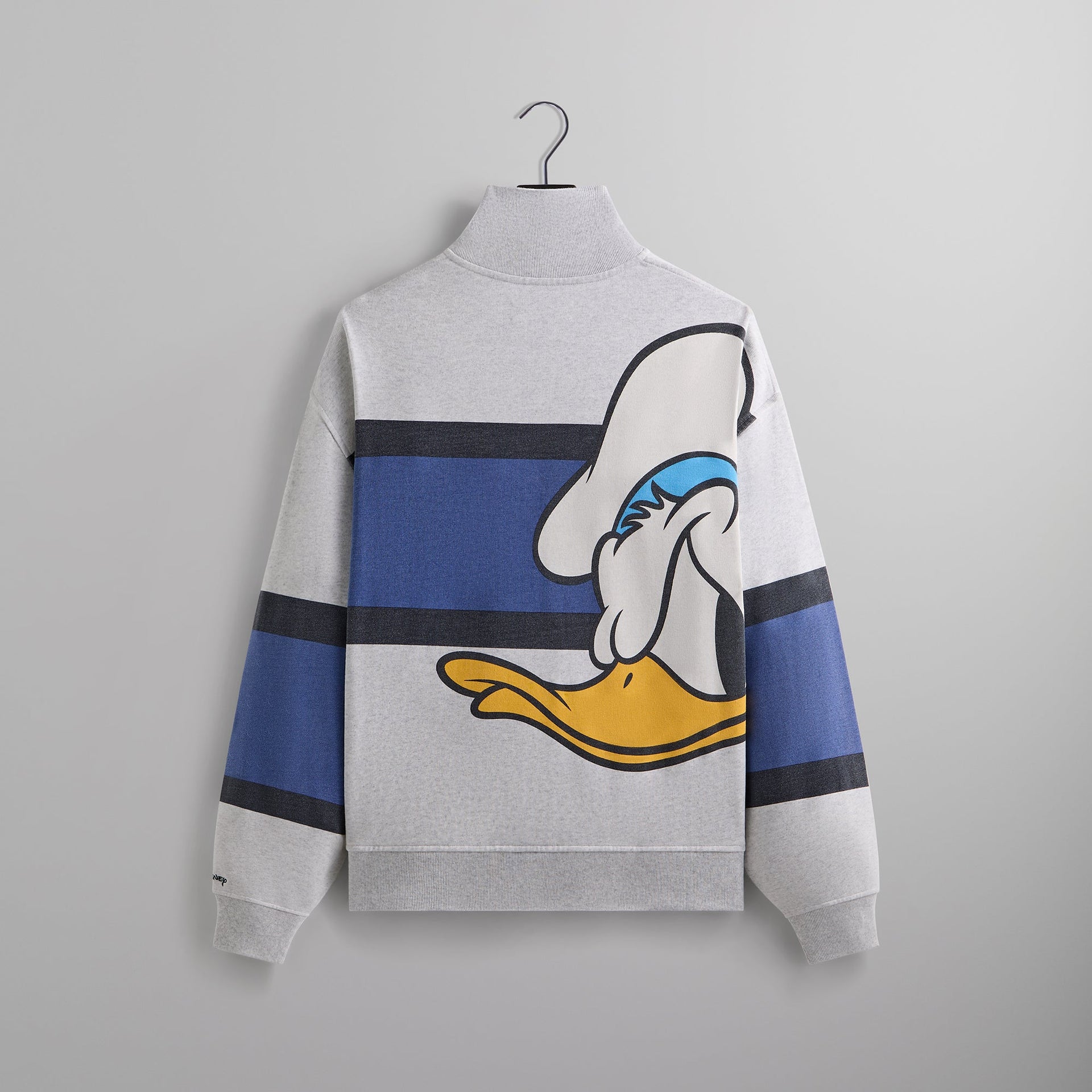 Disney | Kith for Donald Duck Quarter Zip Fleece Wyona Sweatshirt - Light Heather Grey