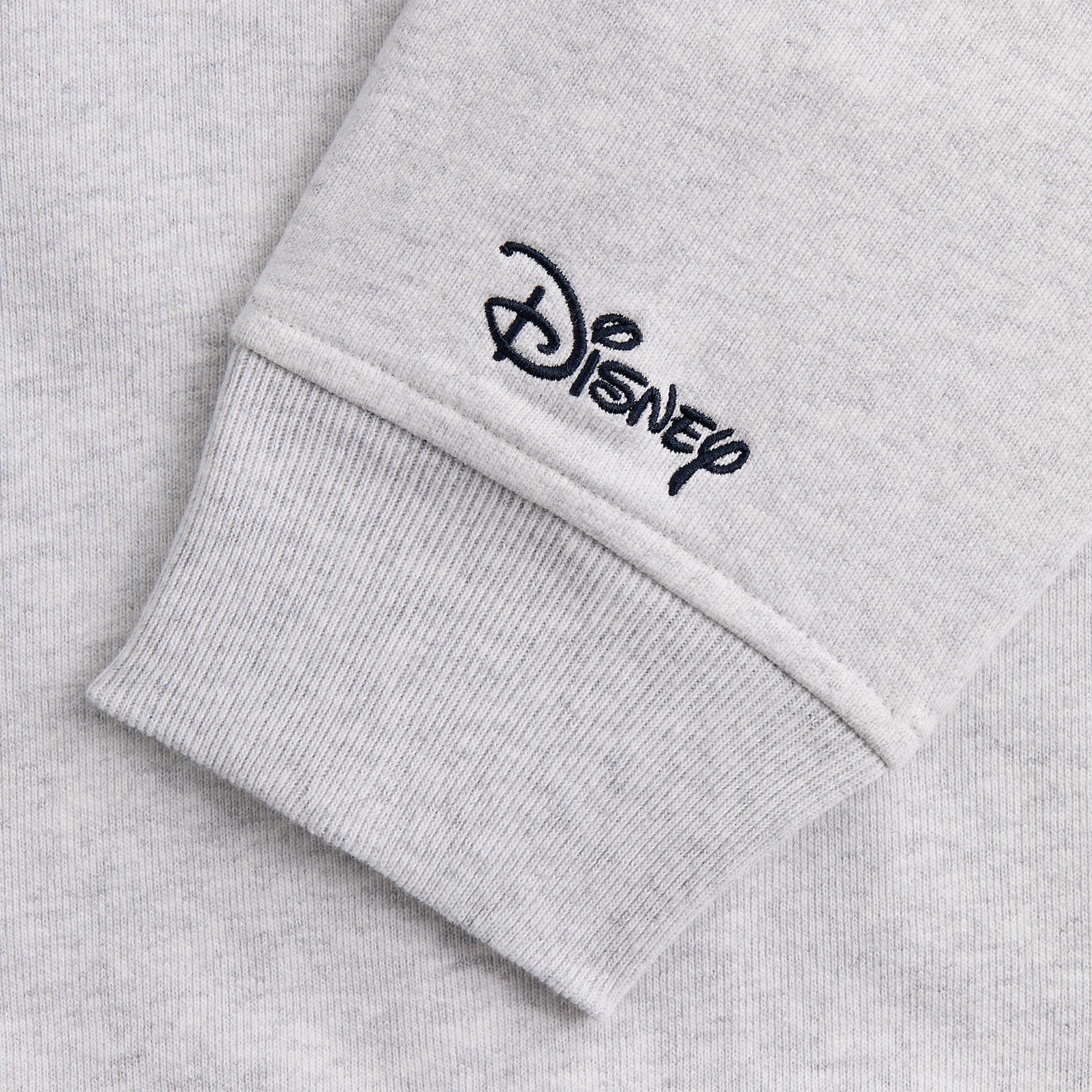 Disney | Kith for Donald Duck Quarter Zip Fleece Wyona Sweatshirt - Light Heather Grey