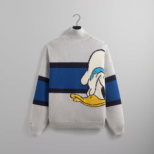 Disney | Kith for Donald Duck Quarter Zip Wyona Sweater - Light Heather Grey PH