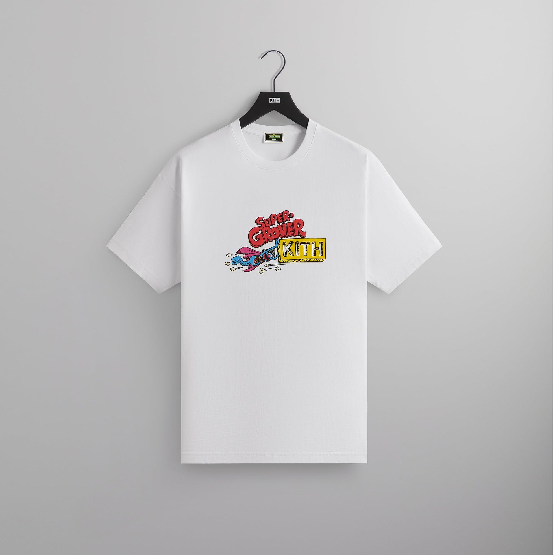 Kith for Sesame Street Super Grover Sketch Tee - White