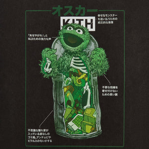 Kith for Sesame Street Oscar The Grouch Vintage Tee - Black