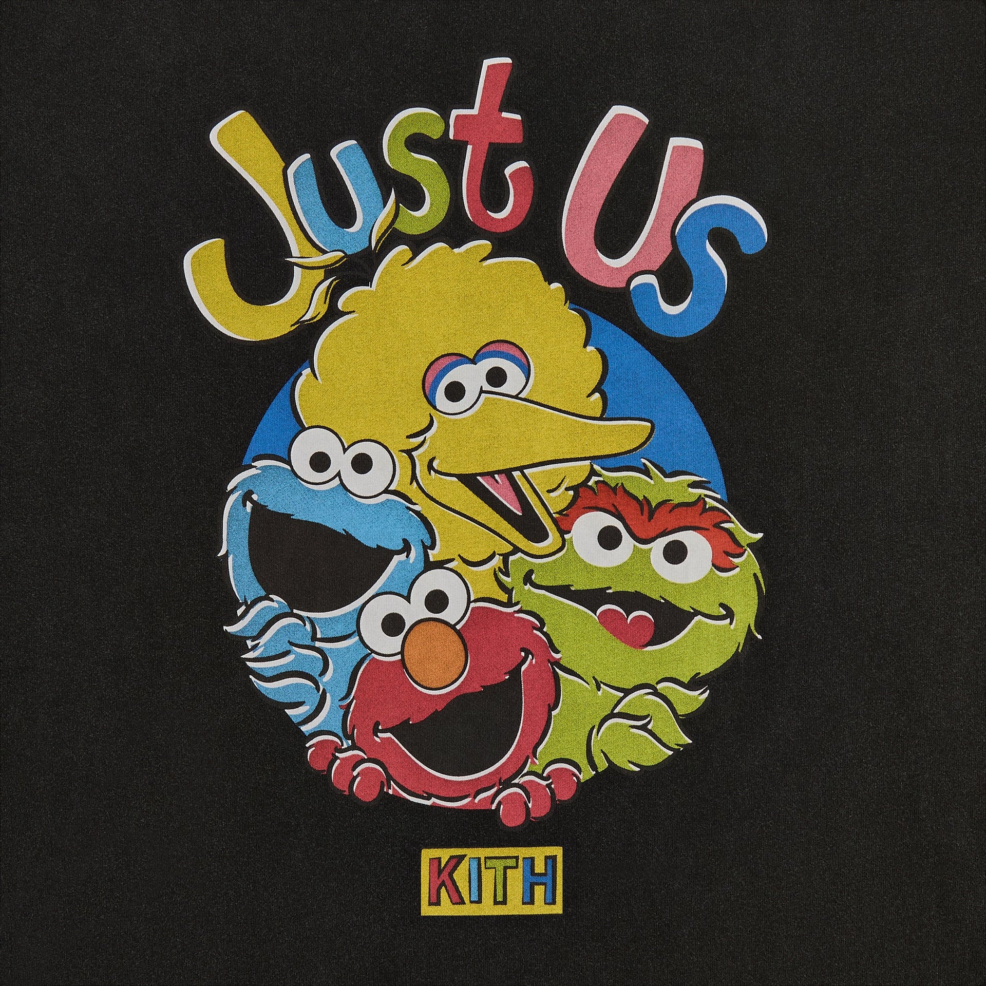 Kith for Sesame Street Just Us Vintage Tee - Black