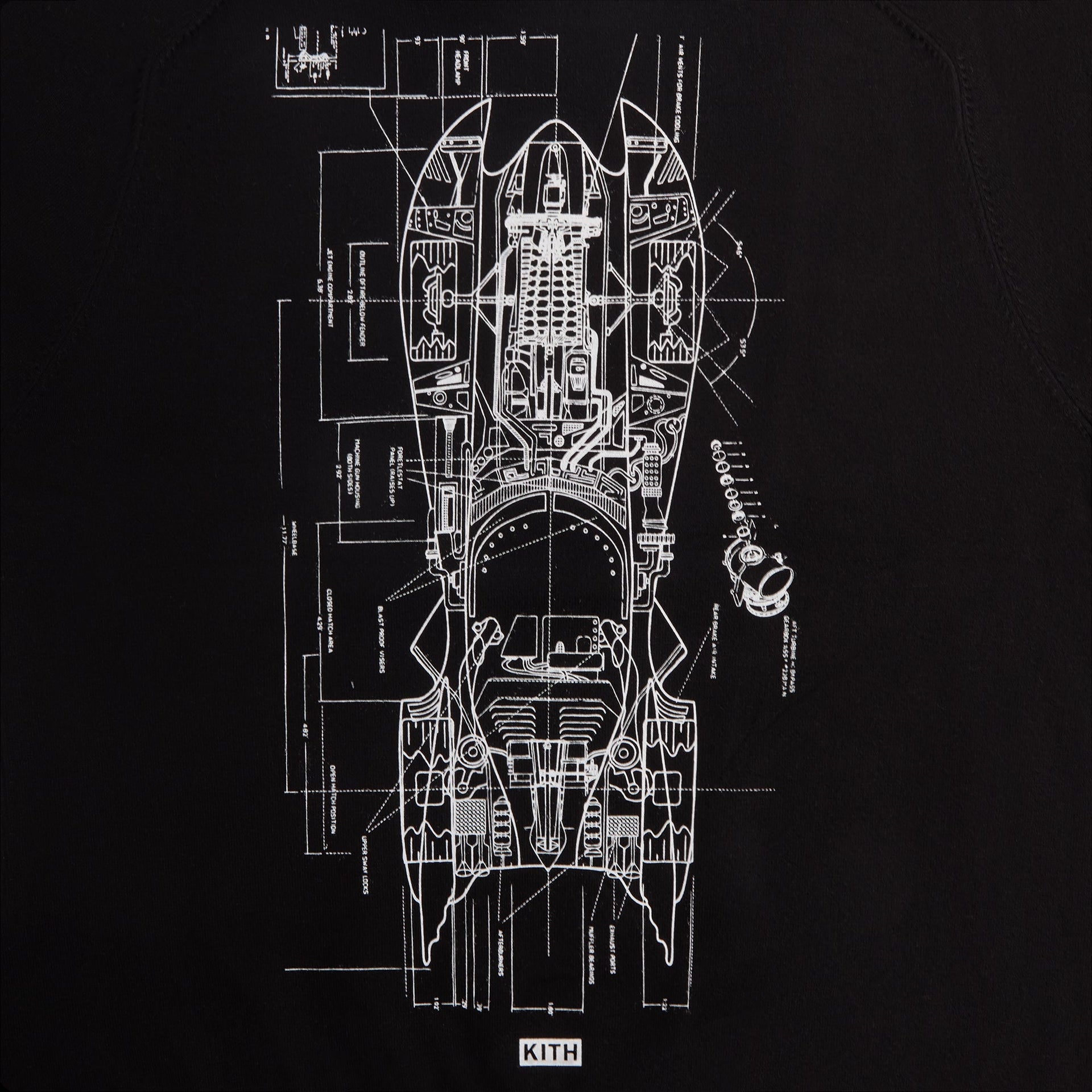 Batman | Kith Batmobile Crewneck Sweater - Black