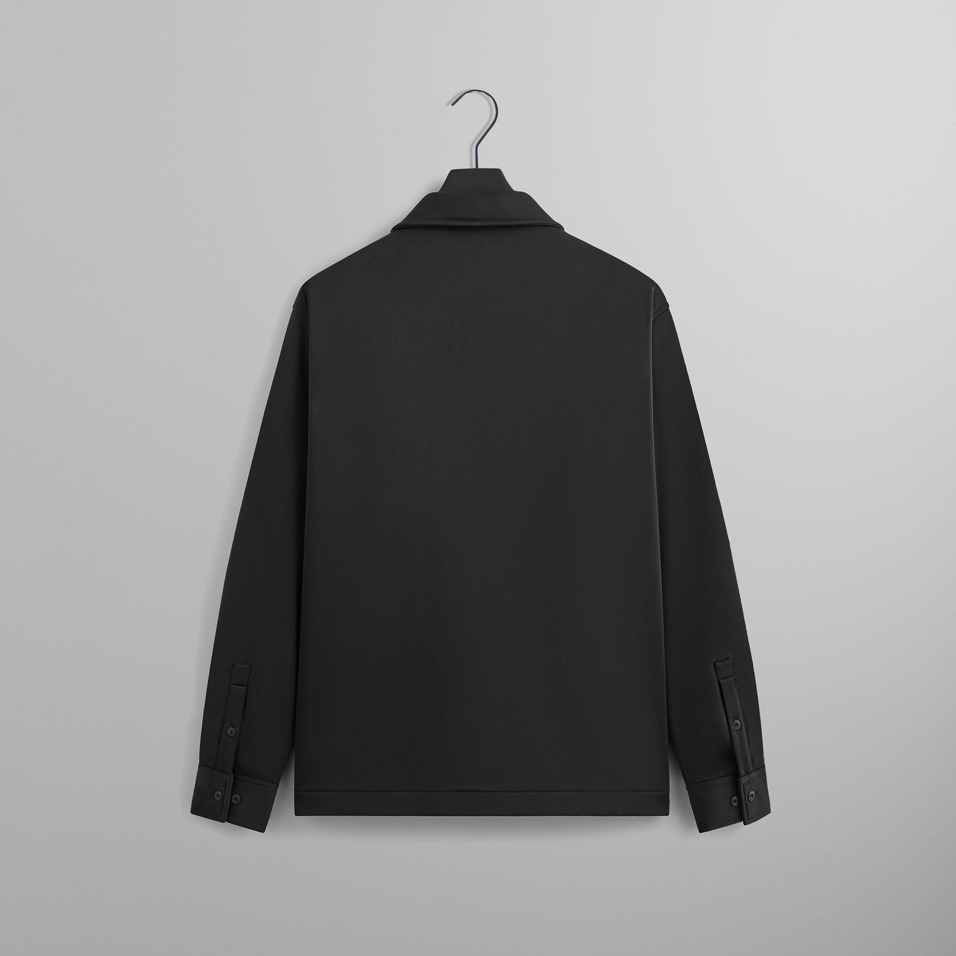 Kith Long Sleeve Boxy Collared Overshirt - Black