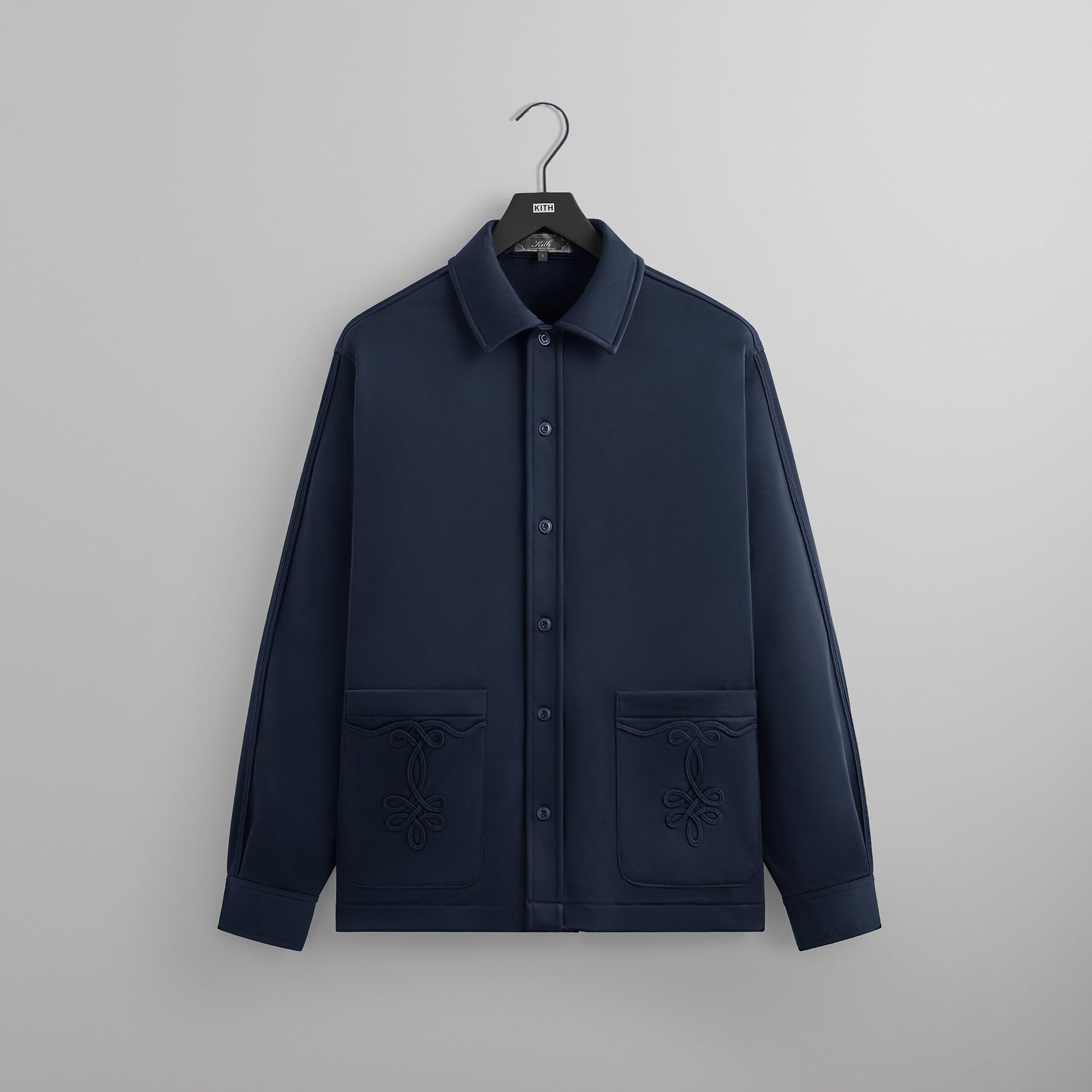 Kith Long Sleeve Boxy Collared Overshirt - Nocturnal