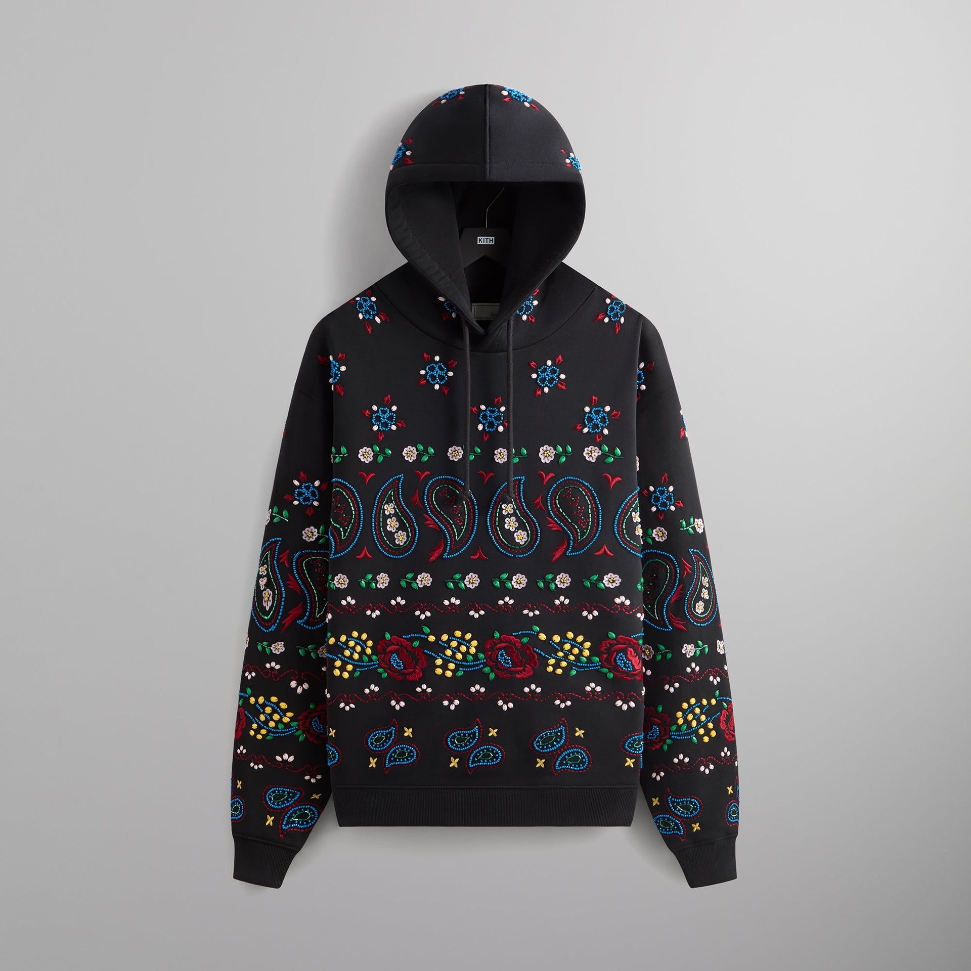 &Kin Paisley Floral Williams III Hoodie - Black