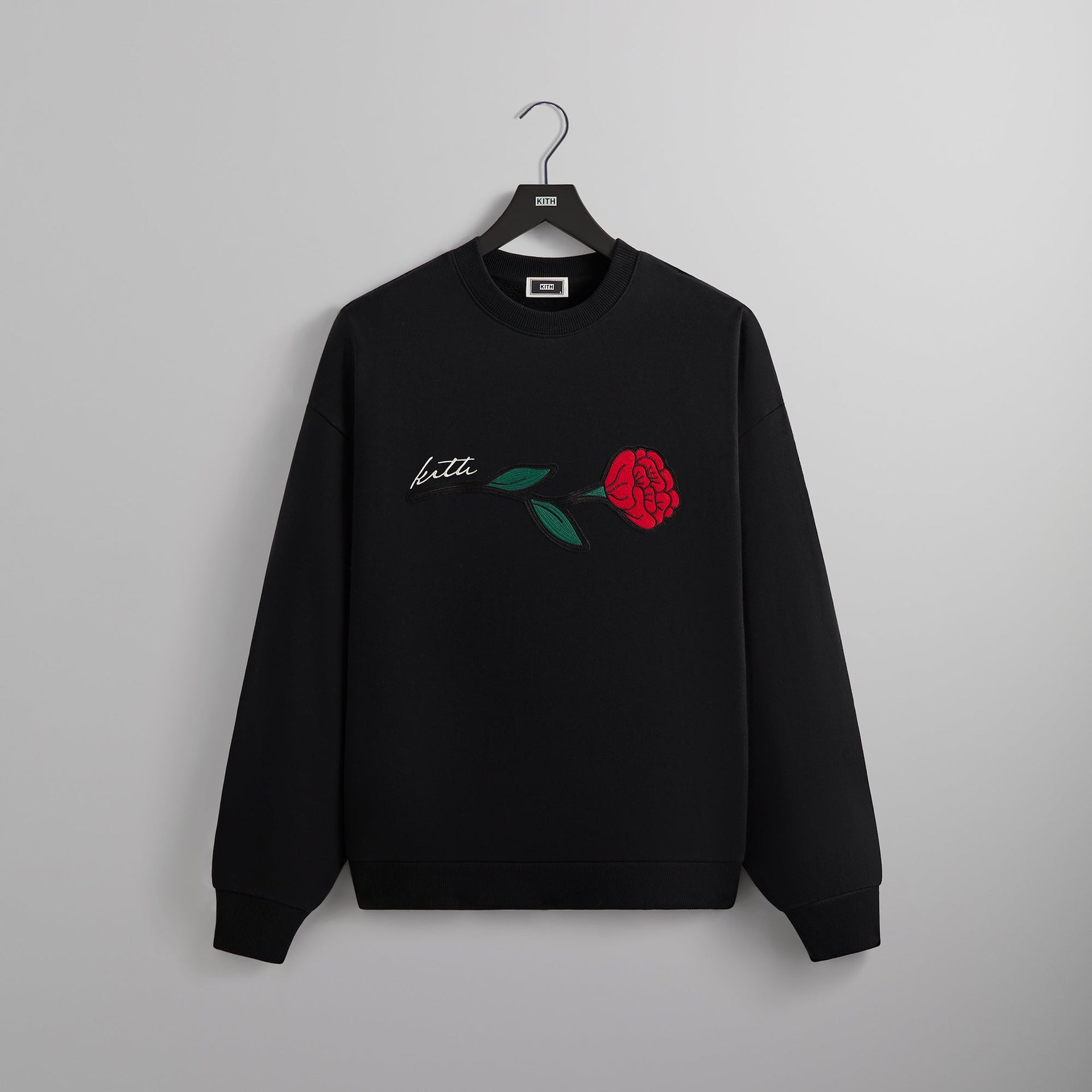 Kith Signature Rose Crewneck - Black PH