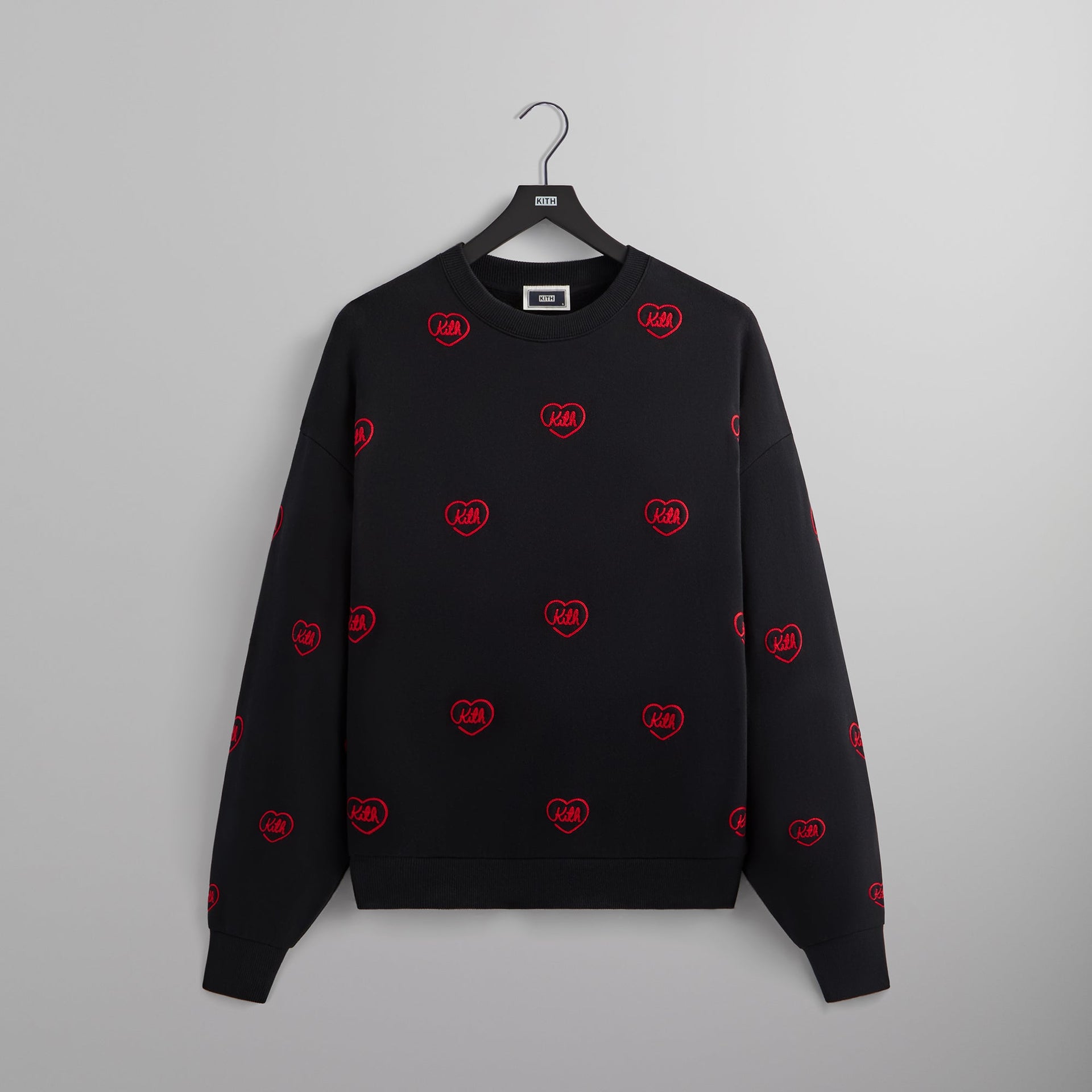 Kith Heart Nelson Crewneck - Black