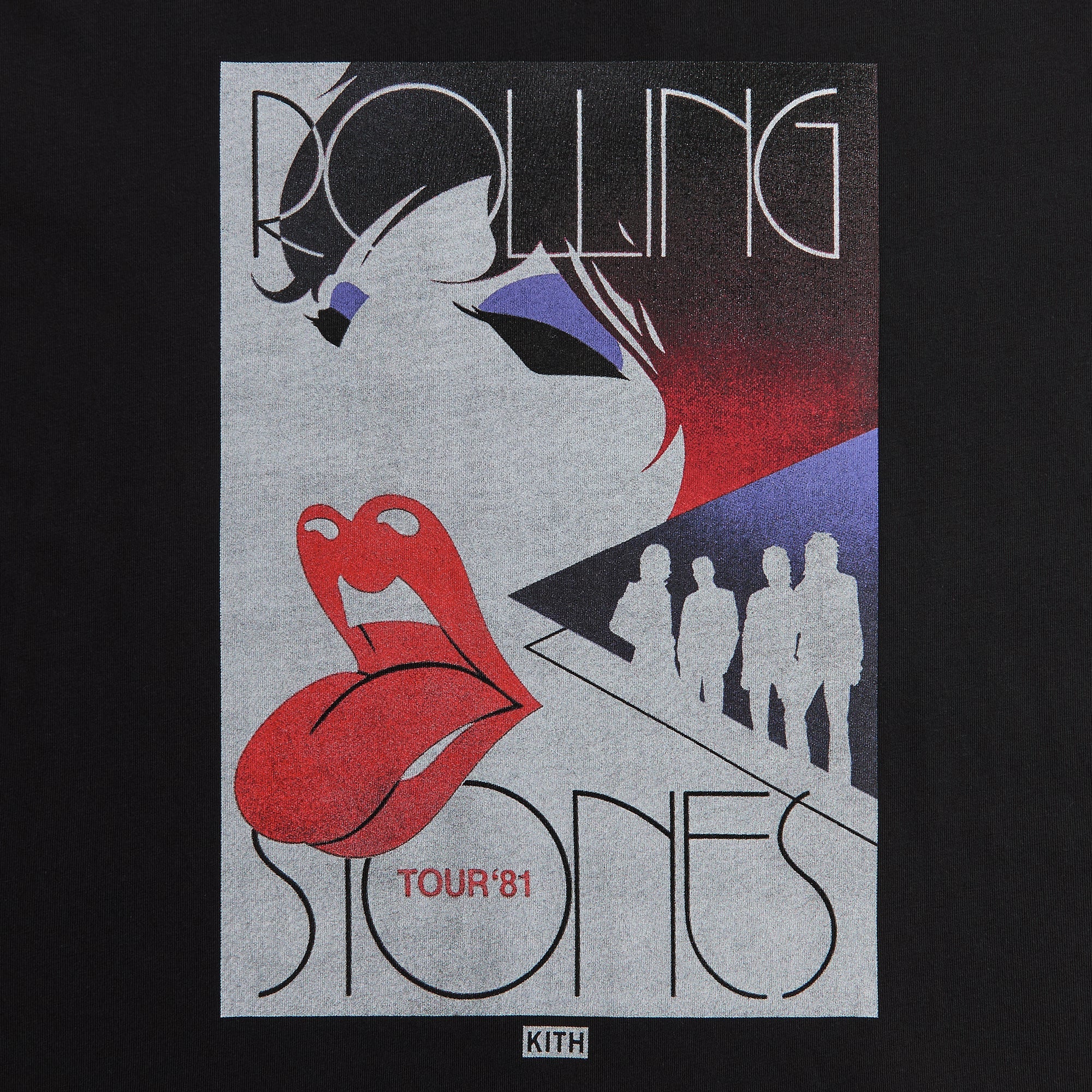 Kith for The Rolling Stones Tour 1981 Tee - Black – Kith Europe