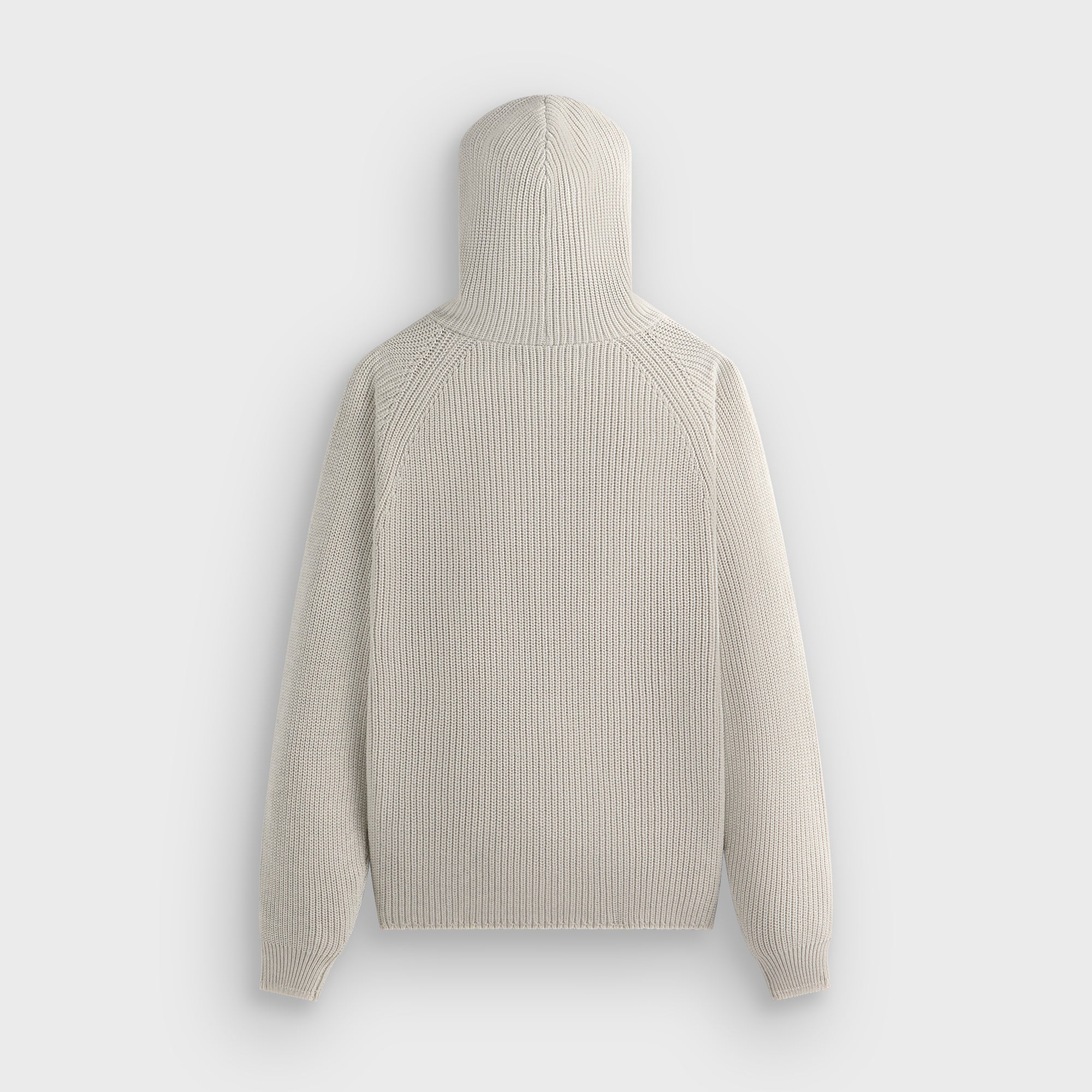 Kith Full Zip Miles Knit Hoodie - Light Heather Grey – Kith Europe
