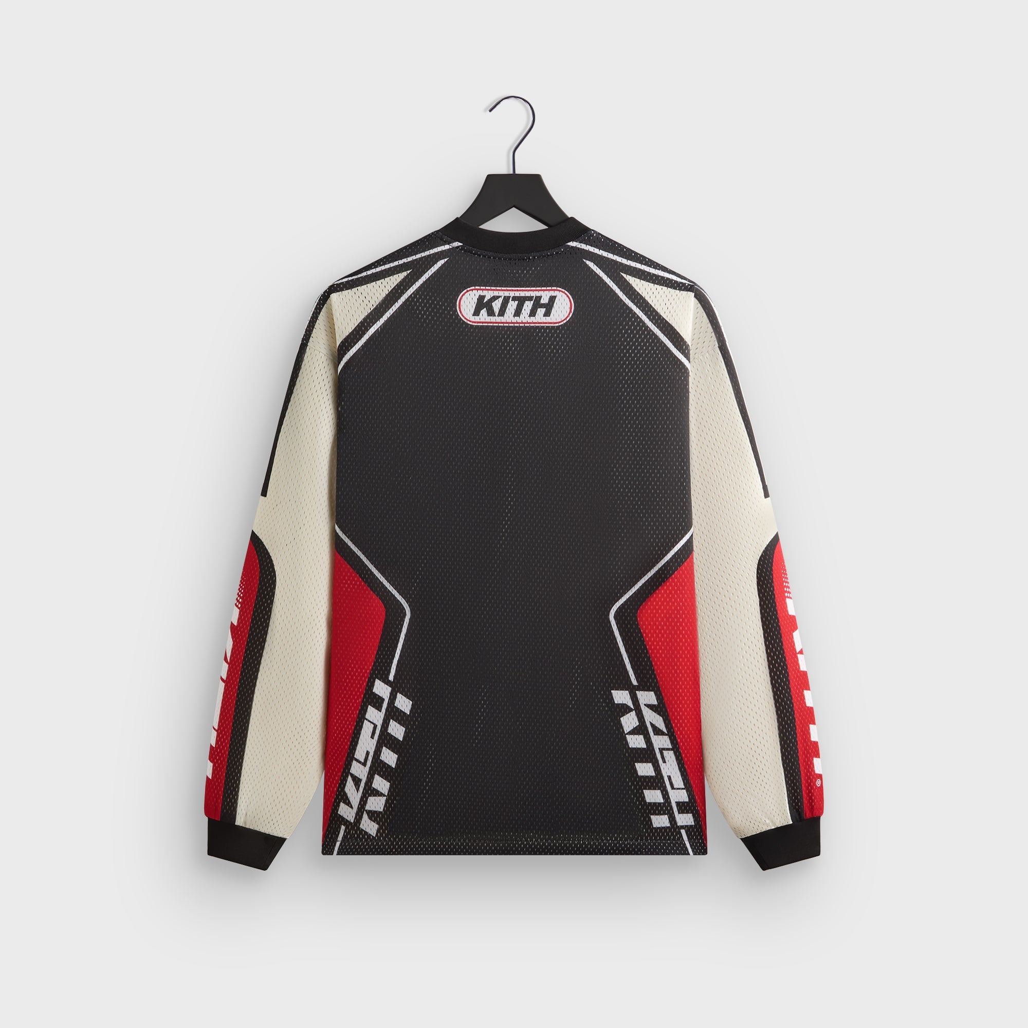 Kith Moto Mesh Long Sleeve Donovan Tee - Black – Kith Europe