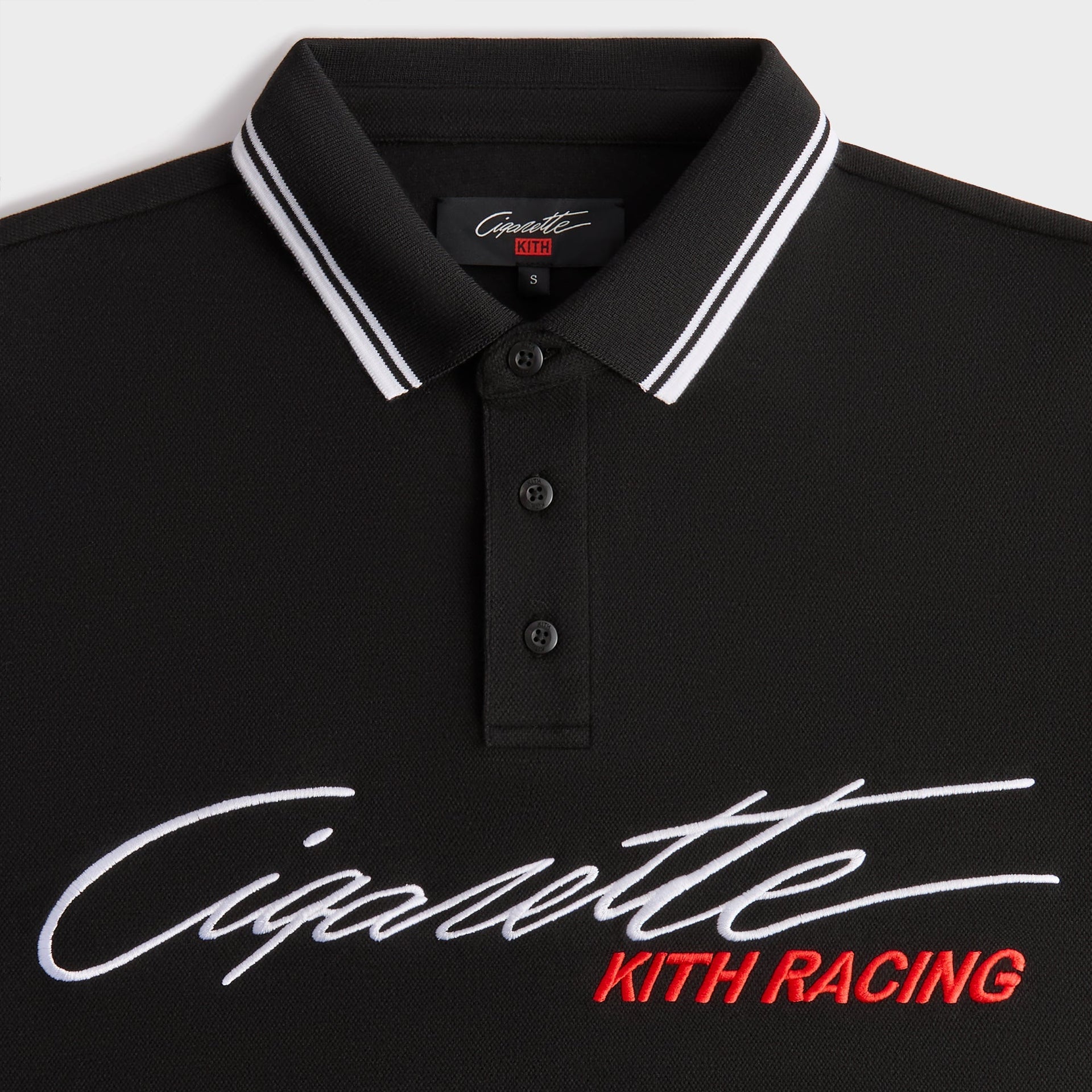 Kith for Cigarette Racing Pique Polo - Black PH
