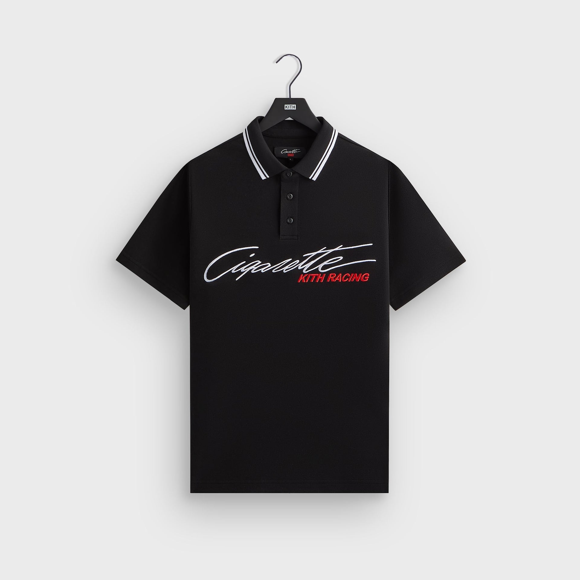Kith for Cigarette Racing Pique Polo - Black PH