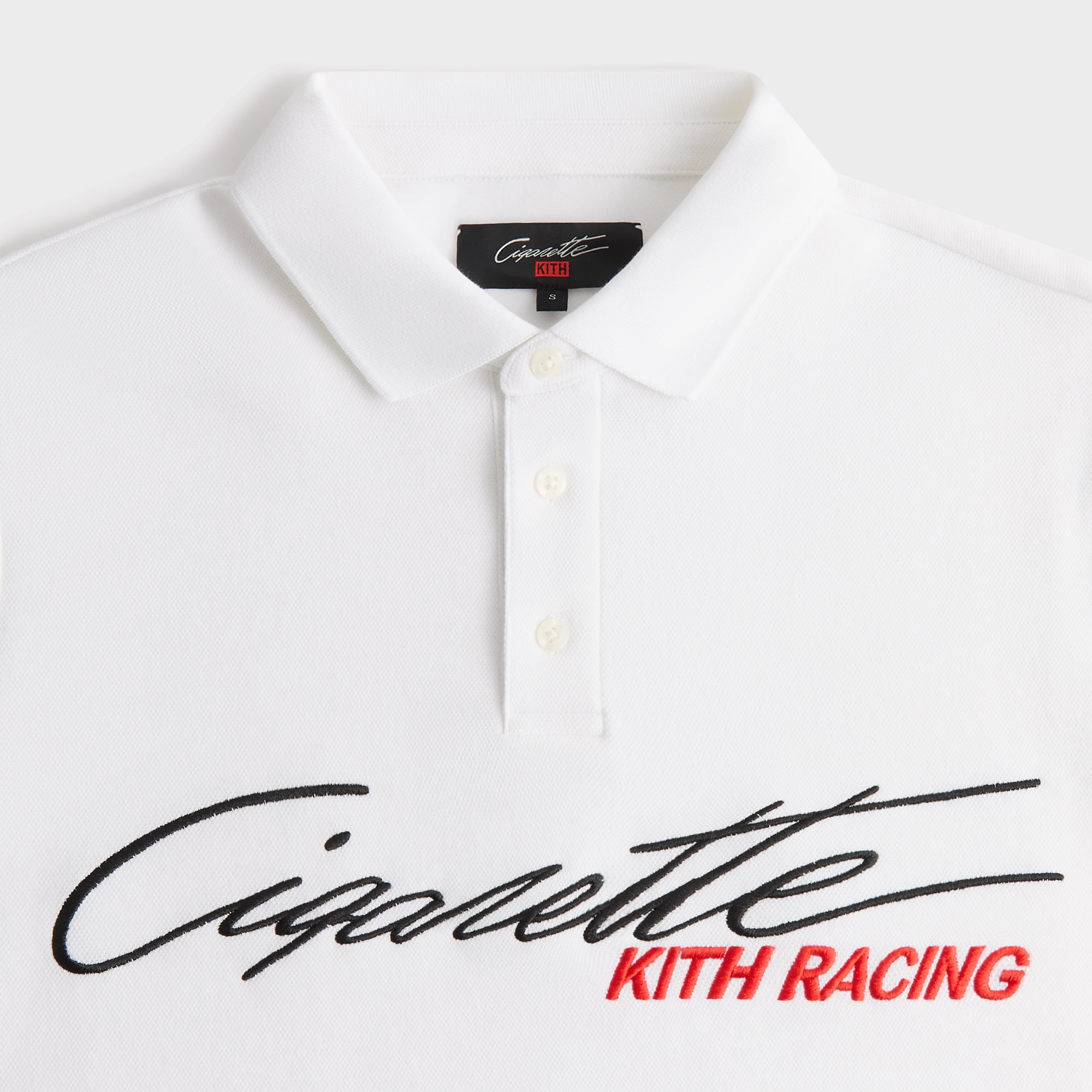 Kith for Cigarette Racing Pique Polo - White – Kith Europe