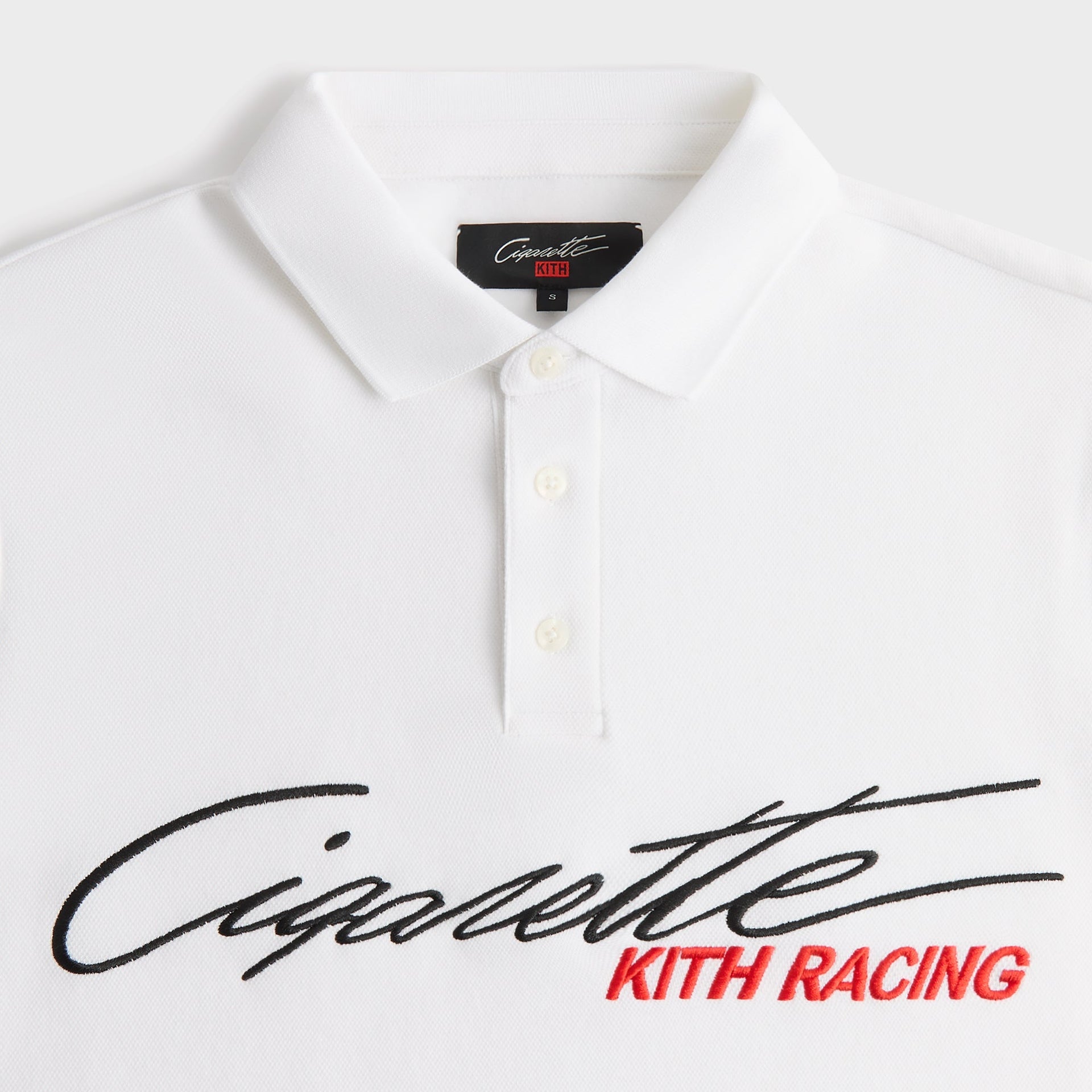 Kith for Cigarette Racing Pique Polo - White