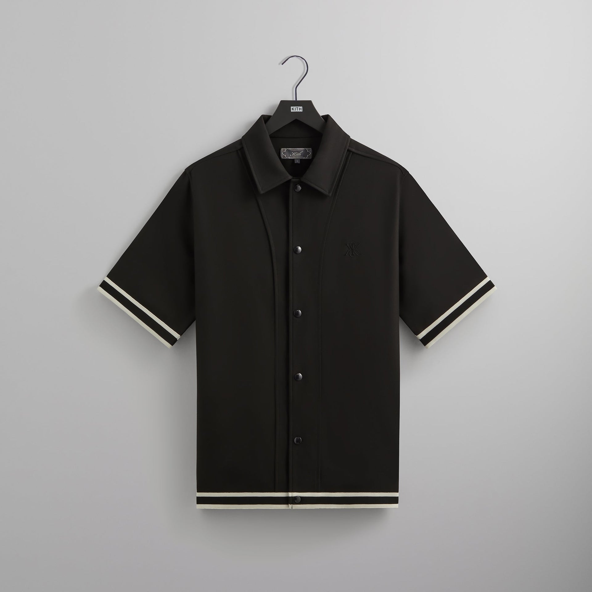 Kith Double Weave Woodpoint Shirt - Black