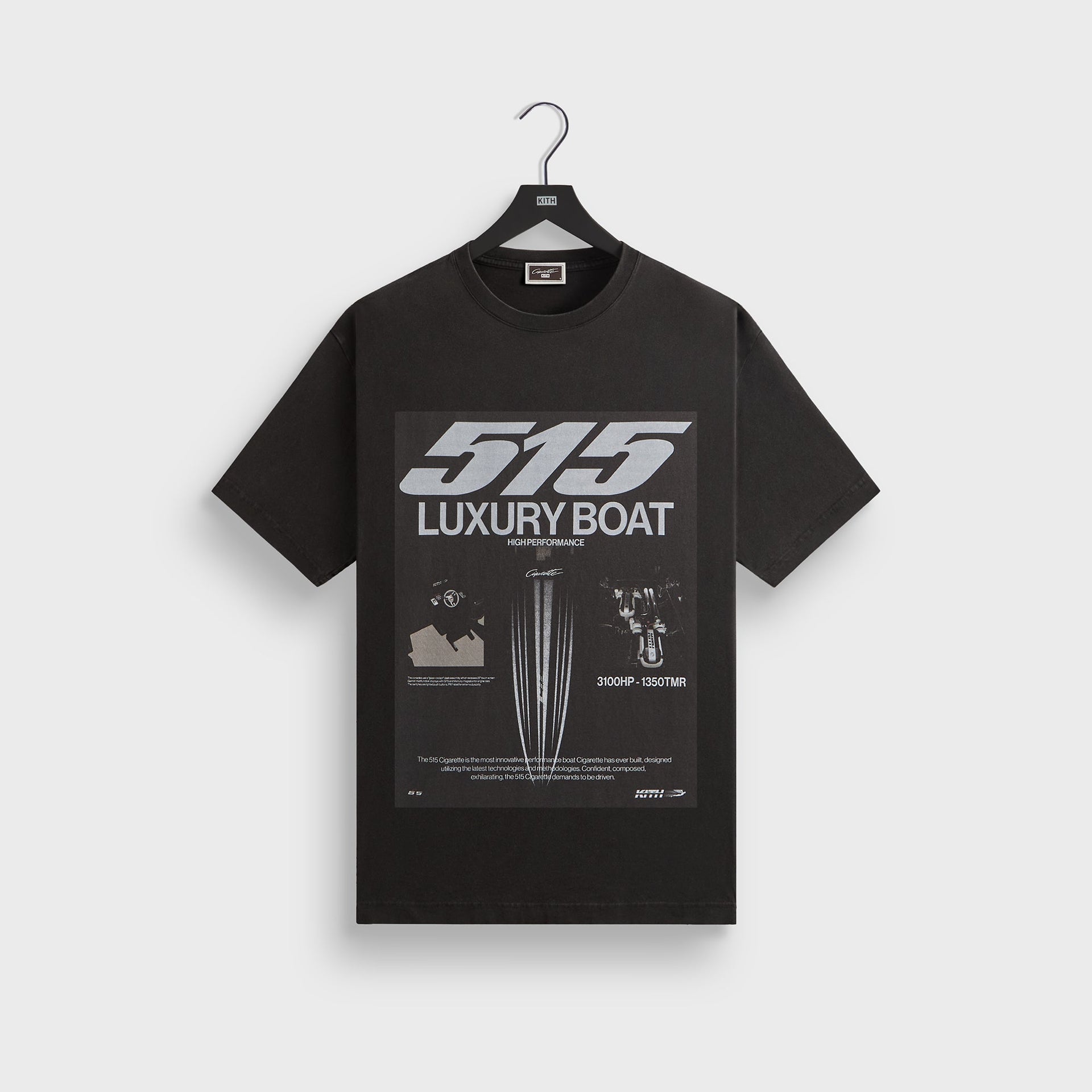 Kith for Cigarette Racing 515 AD Vintage Tee - Black