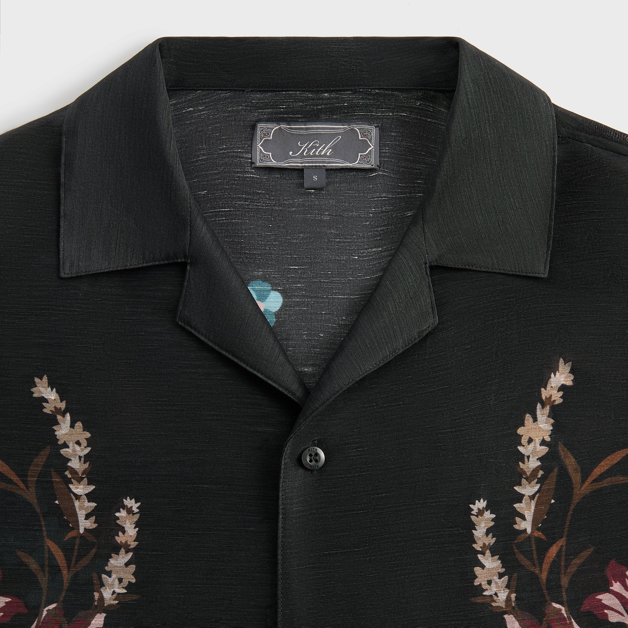 Kith Linen Thompson Camp Collar Shirt - Black – Kith Europe