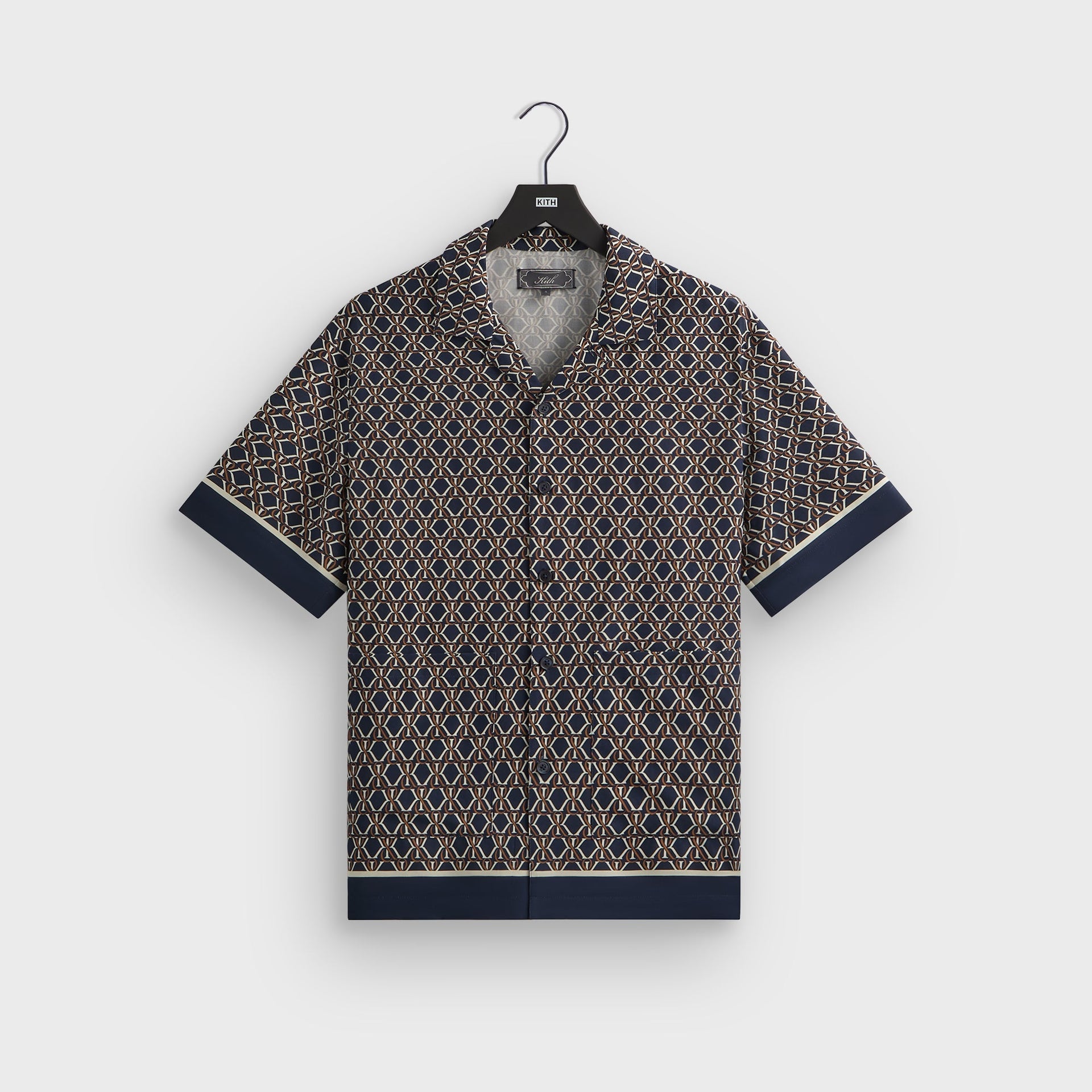 Kith Monogram Crest Reade Shirt - Nocturnal PH