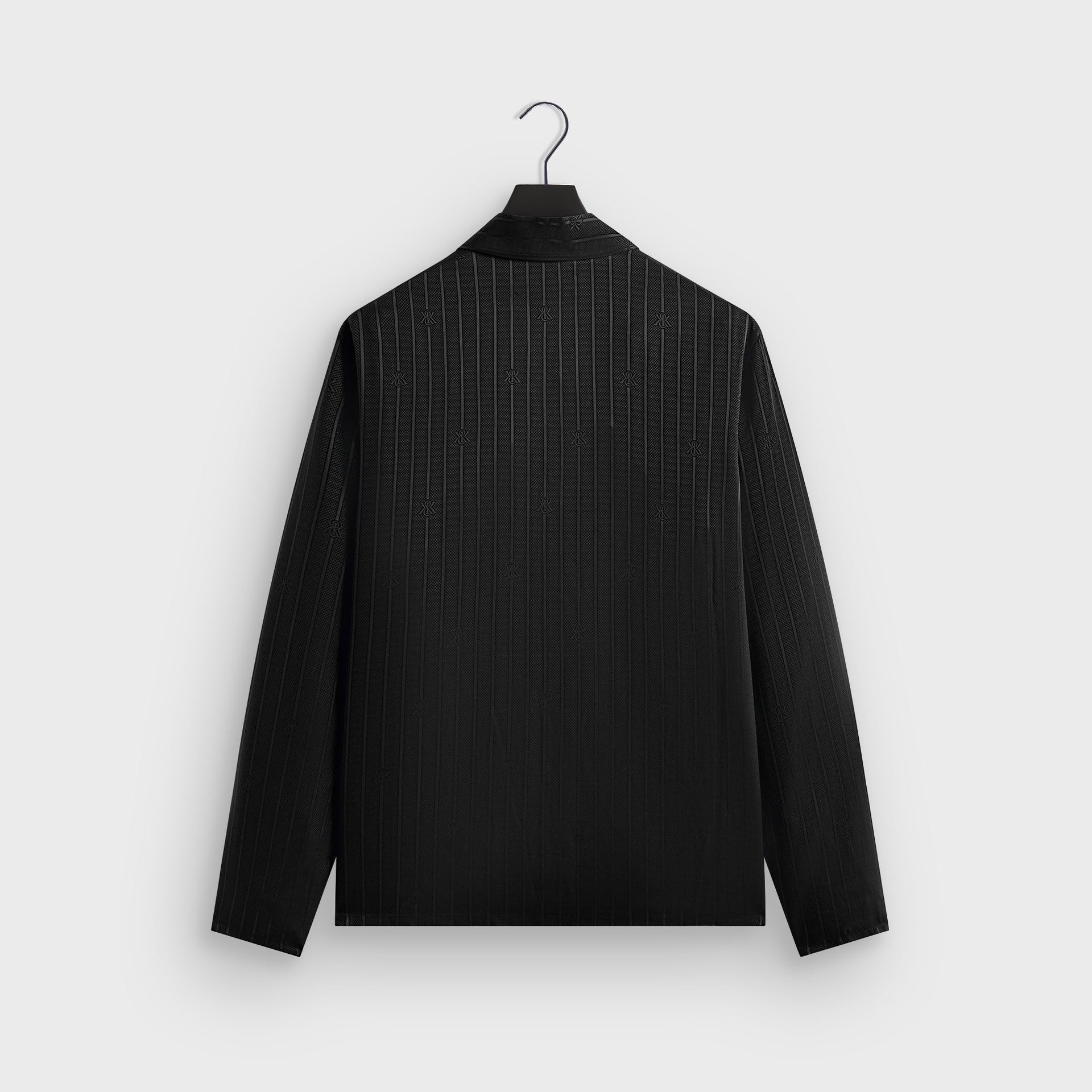 Kith Crest Logo Boxy Collared Overshirt - Black PH