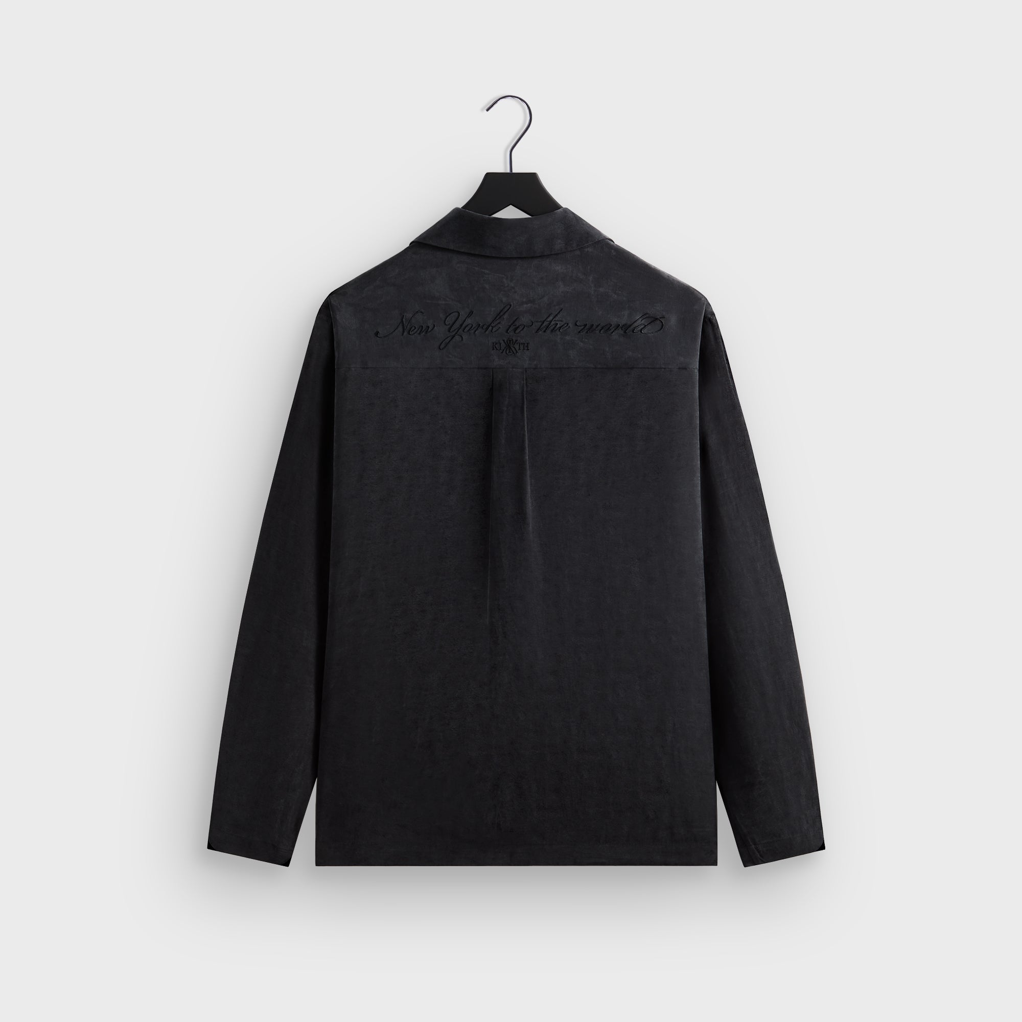 kithコットンシャツ Kith Adonis Camp Collar Shirt - Black – Kith Europe