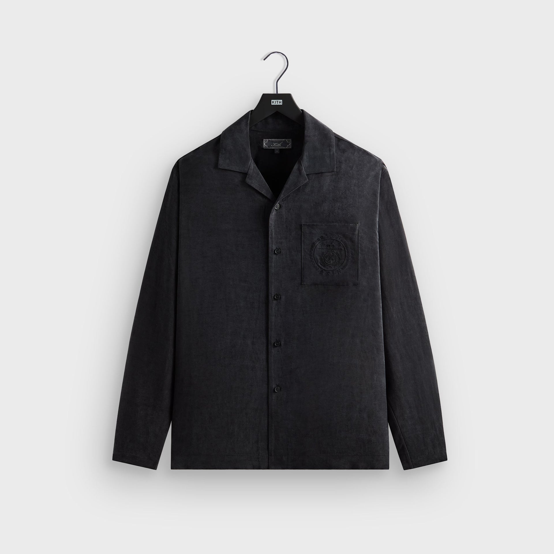 Kith Adonis Camp Collar Shirt - Black PH
