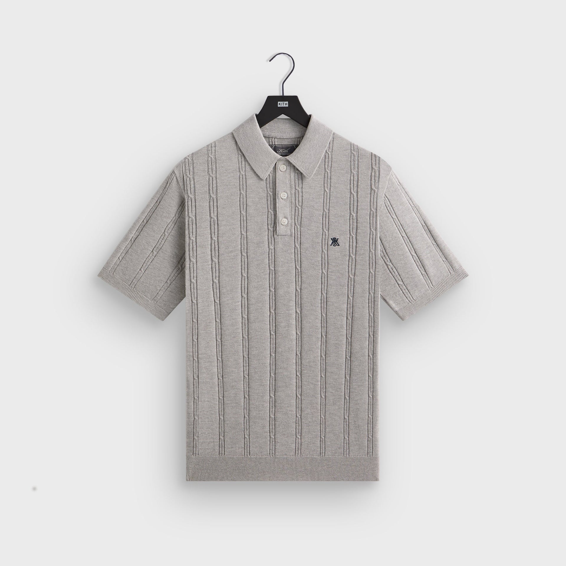 Kith Tilden Polo - Light Heather Grey