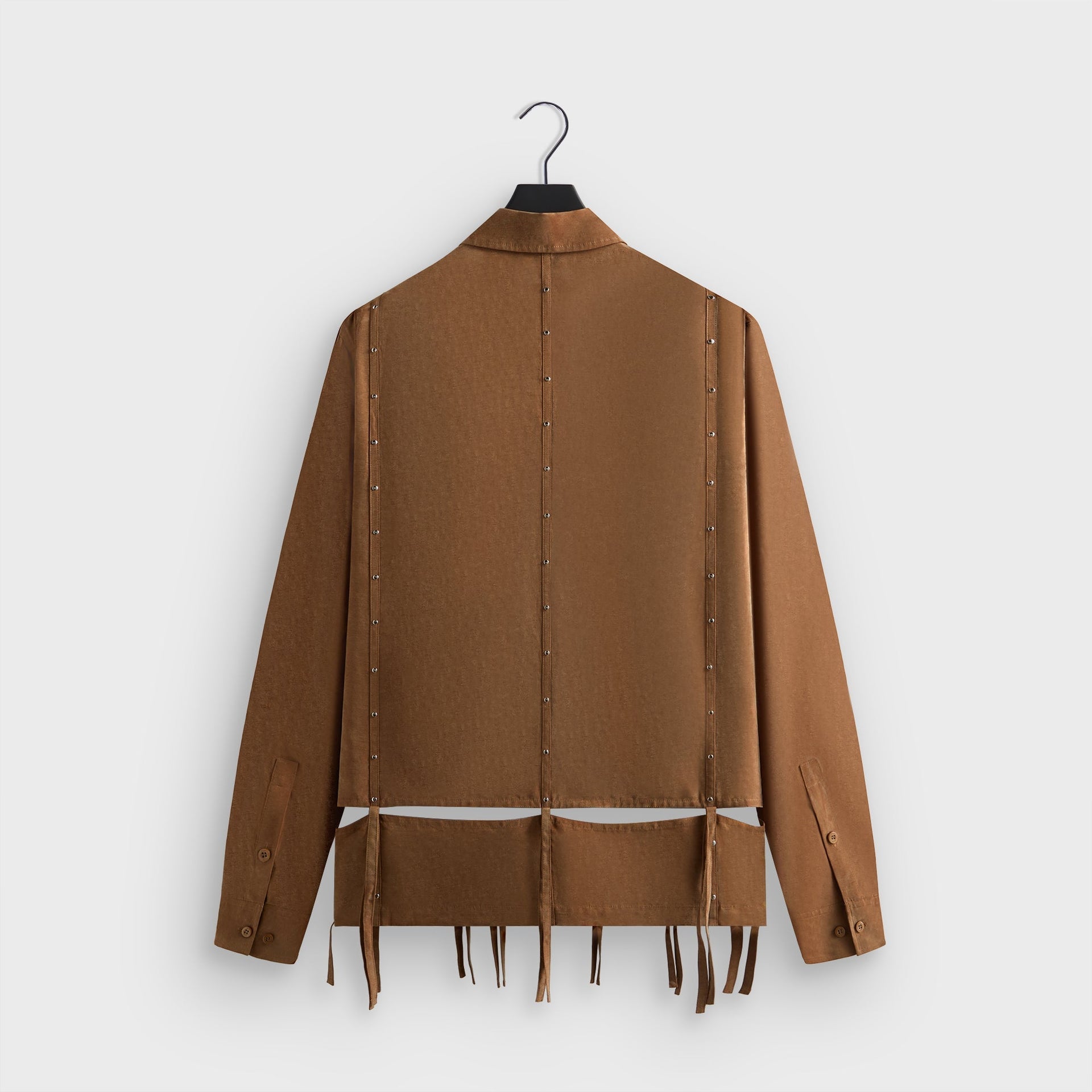 &Kin Ribbon Long Sleeve Boxy Collared Overshirt - Modsy PH