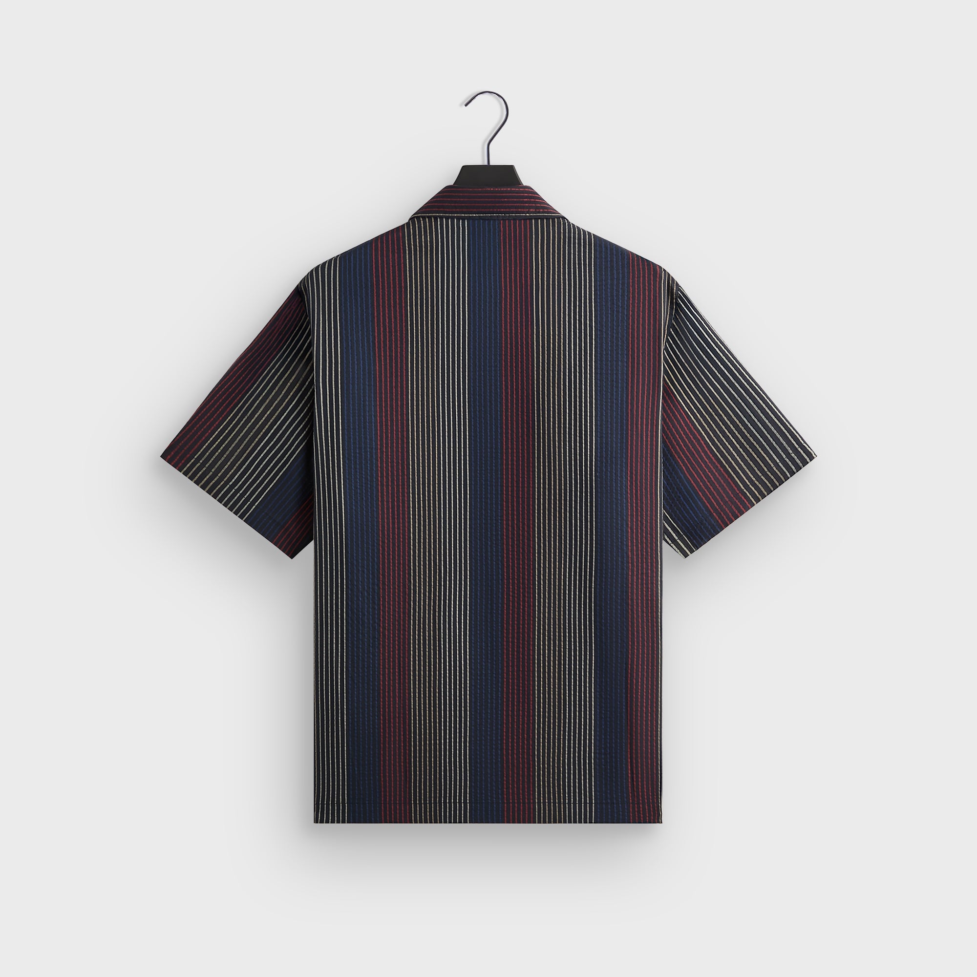 Kith Seersucker Boxy Collared Overshirt - Nocturnal – Kith