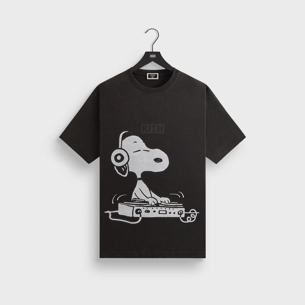 Kith for Peanuts Snoopy DJ Vintage Tee - Black – Kith Europe