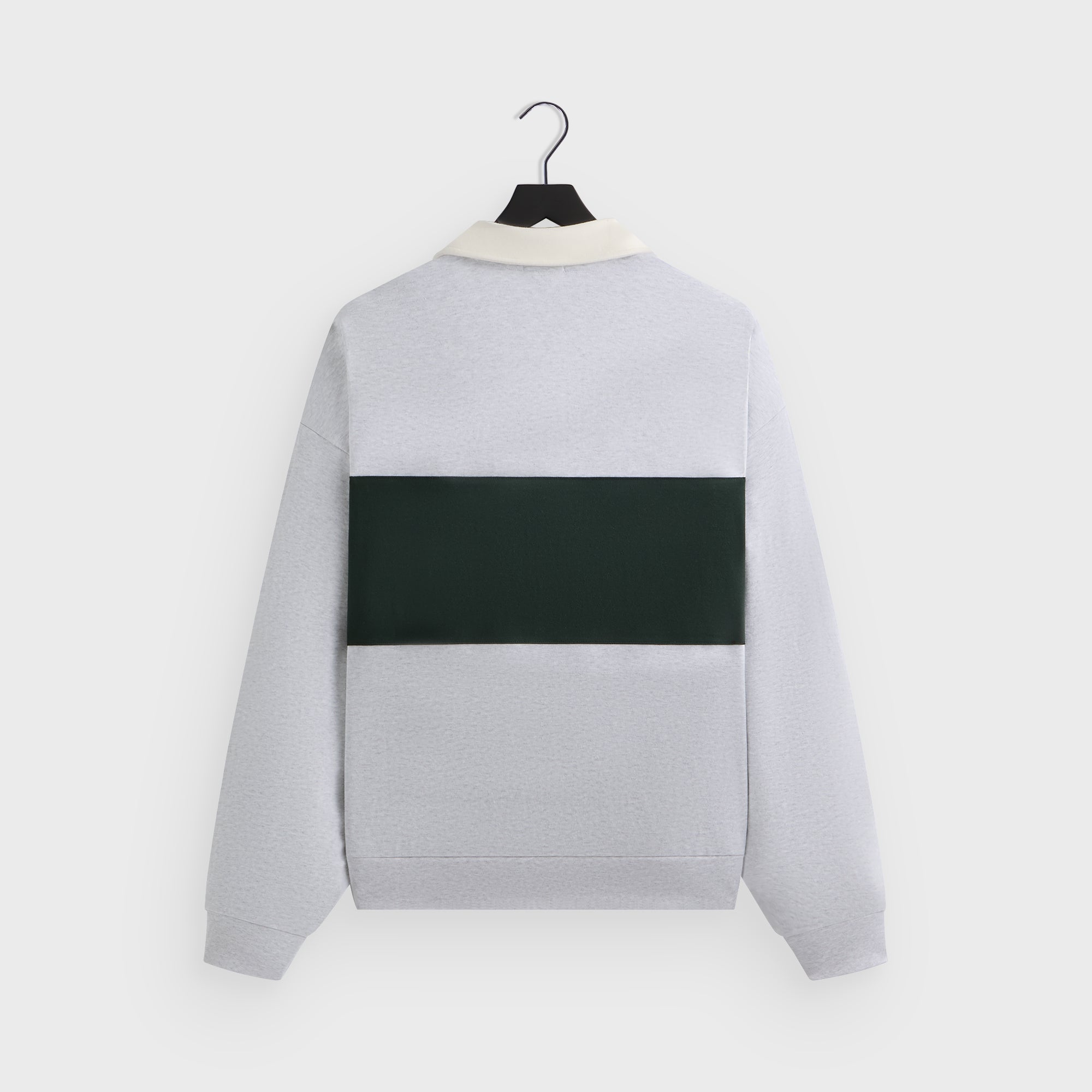 Kith Rugby Nelson Collared Pullover - Light Heather Grey