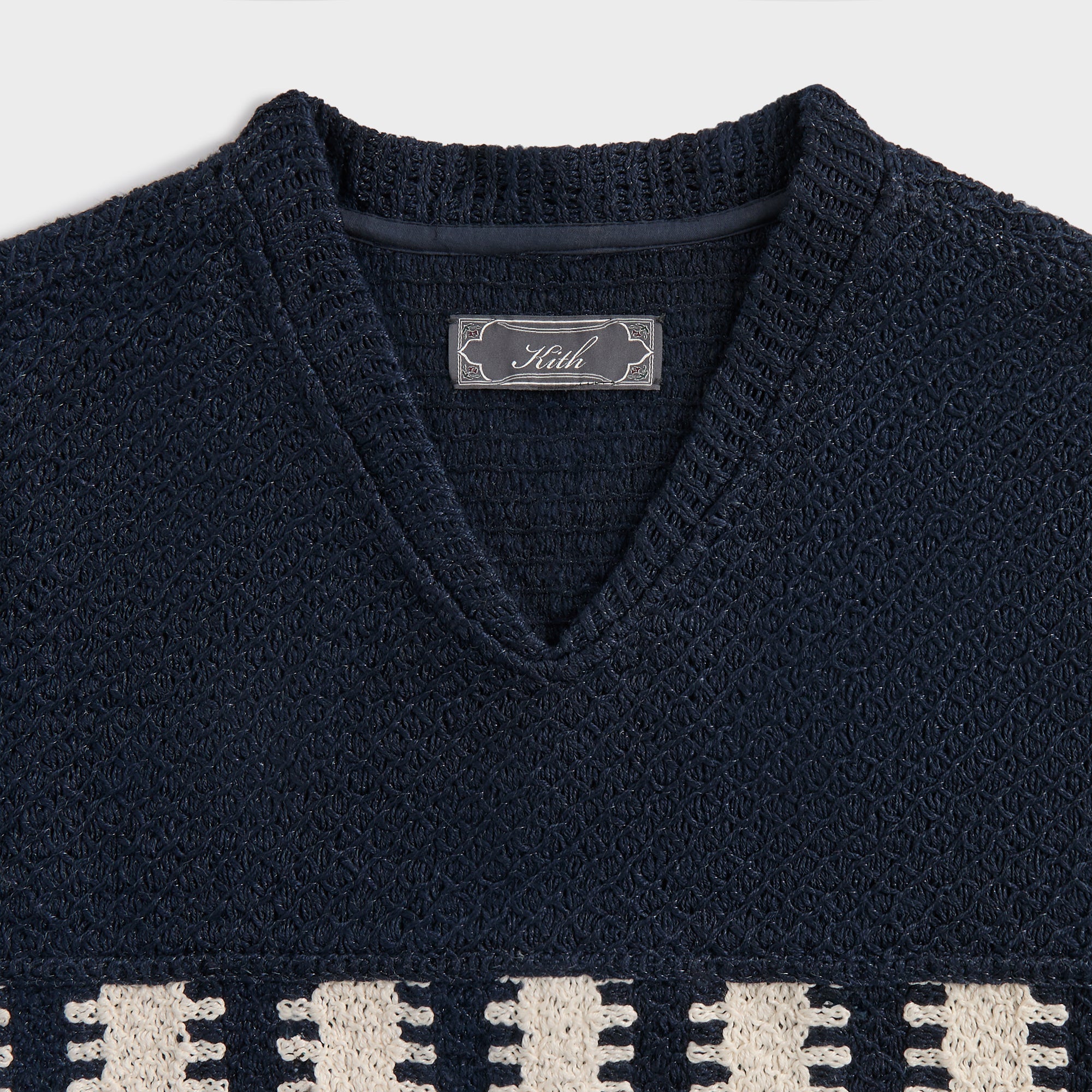 Kith Long Sleeve Crochet Malik Jersey - Nocturnal – Kith Europe