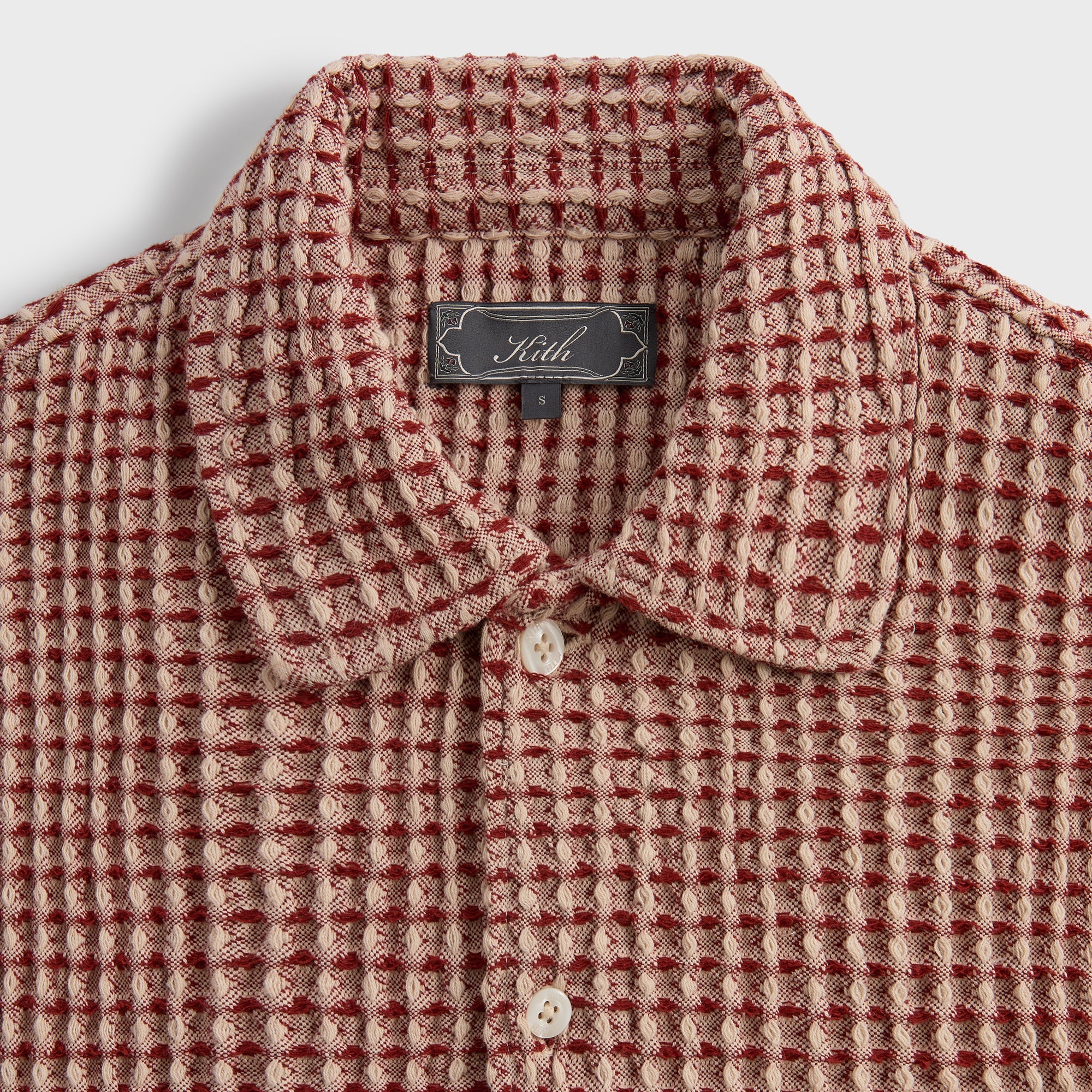 Kith Geometric Diamond Short Sleeve Boxy Collared Overshirt