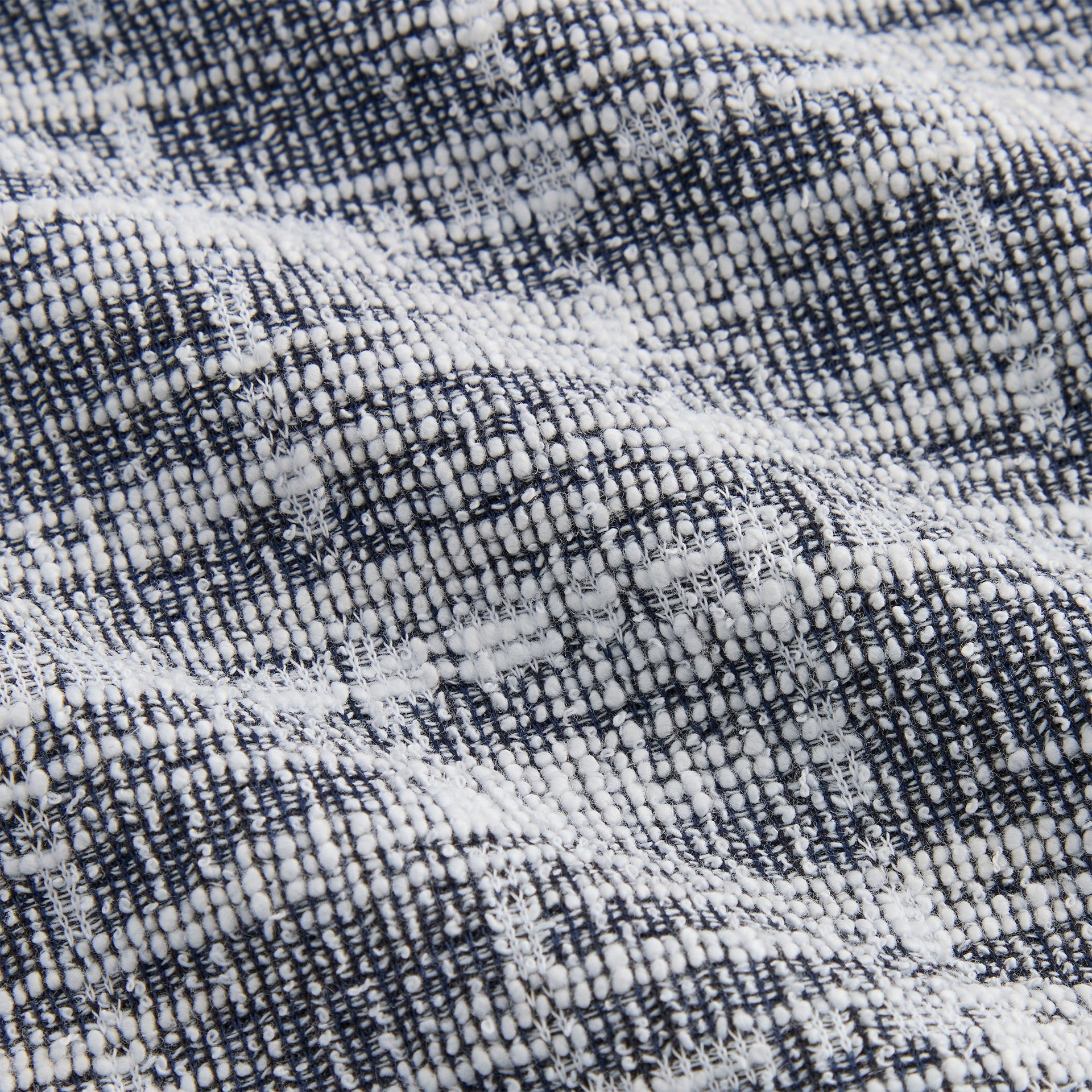 Kith Tweed Long Sleeve Boxy Collared Overshirt - Nocturnal PH