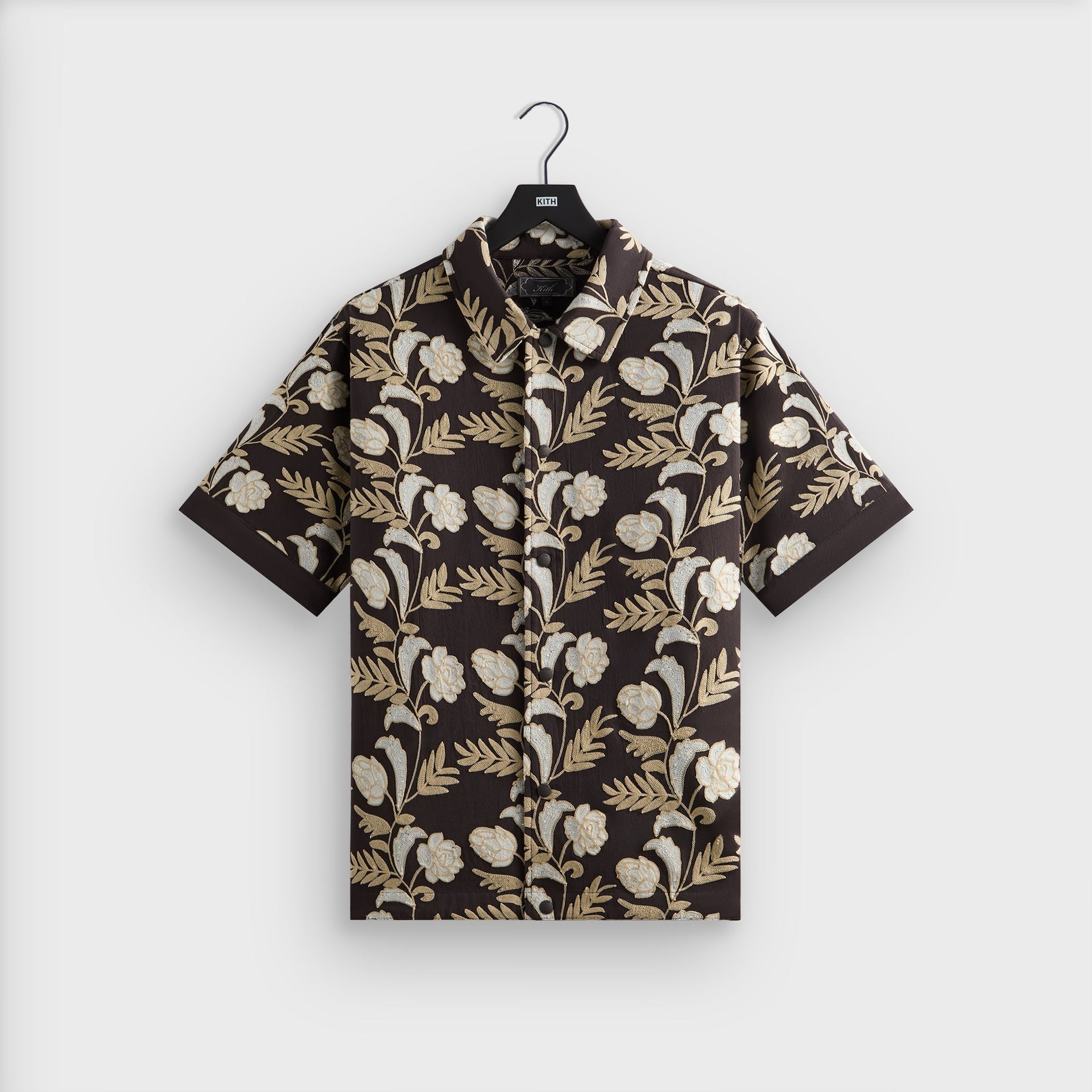 Kith Embroidered Floral Woodpoint Shirt - Kindling PH